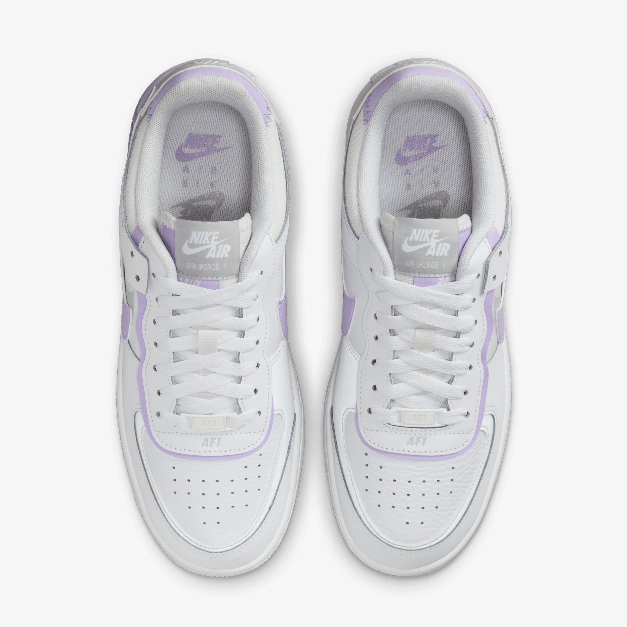 Nike | Air Force 1 Shadow { White/lilac Bloom-photon Dust-white - view 2