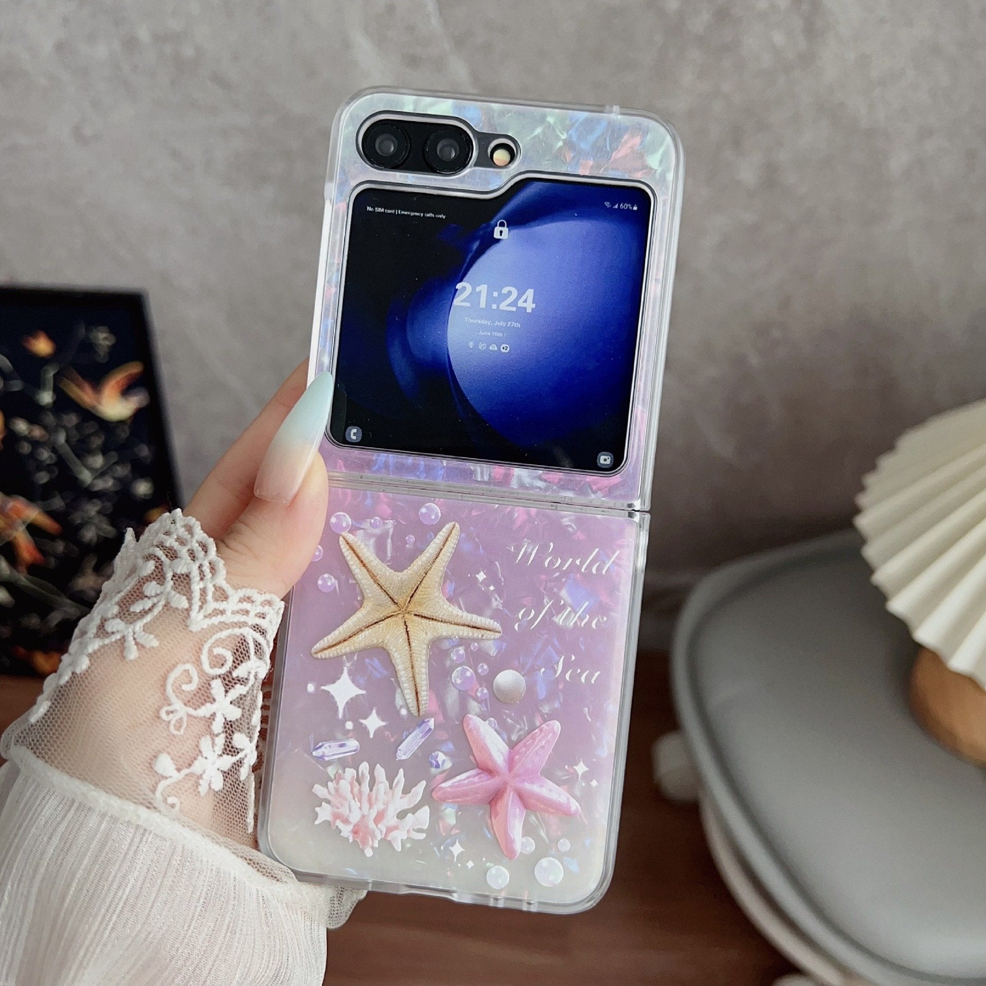 Peeperly Seaside Starfish Charm Shell Case - Samsung - view 4