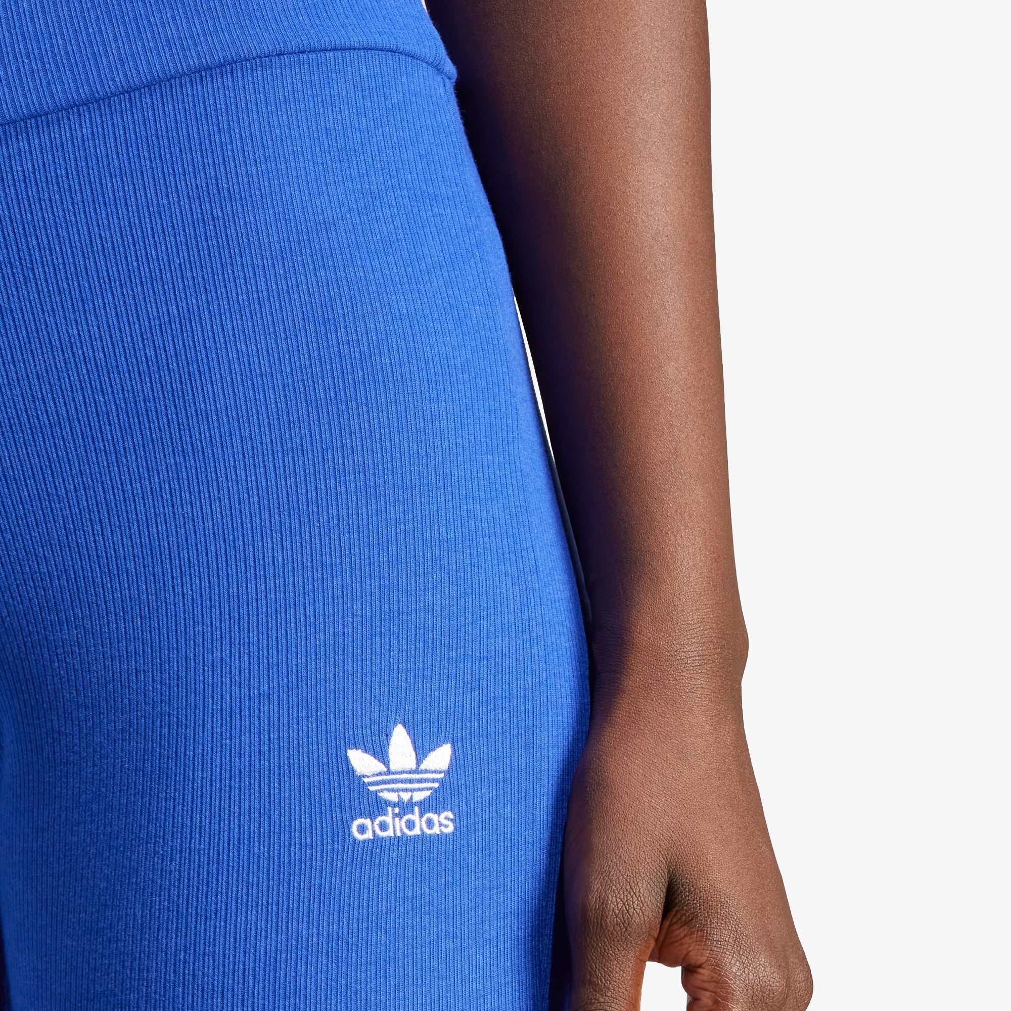 Adidas Originals | ESSENTIALS RIB FLARED PANTS { SEMI LUCID BLUE - view 3
