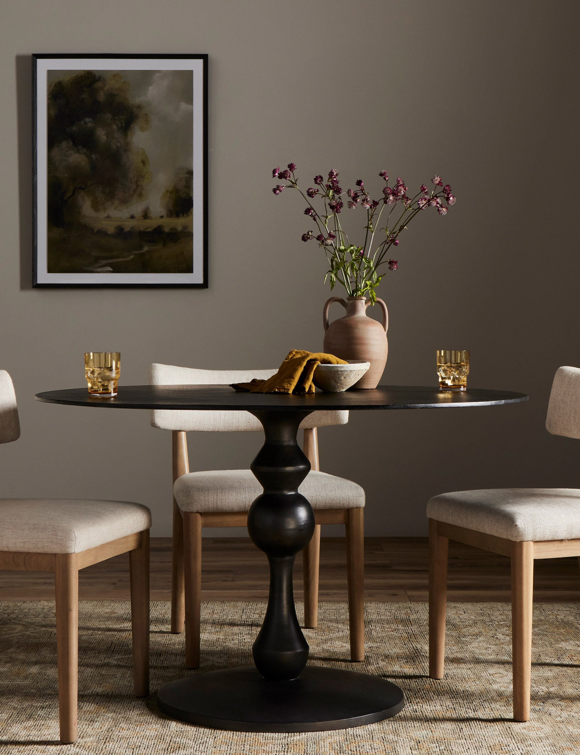 Lulu and Georgia Barre Round Dining Table – Black - view 2