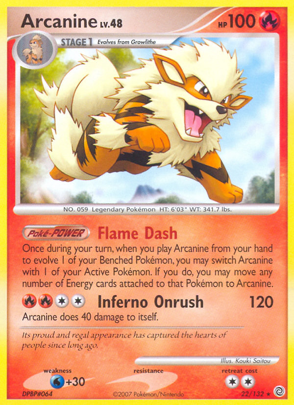 Rare dp3-22 non-holo – Pokémon Arcanine - 22/132 - Rare [dp3-22] [Non-Holo] - Arcanine - 22/132 - Rare