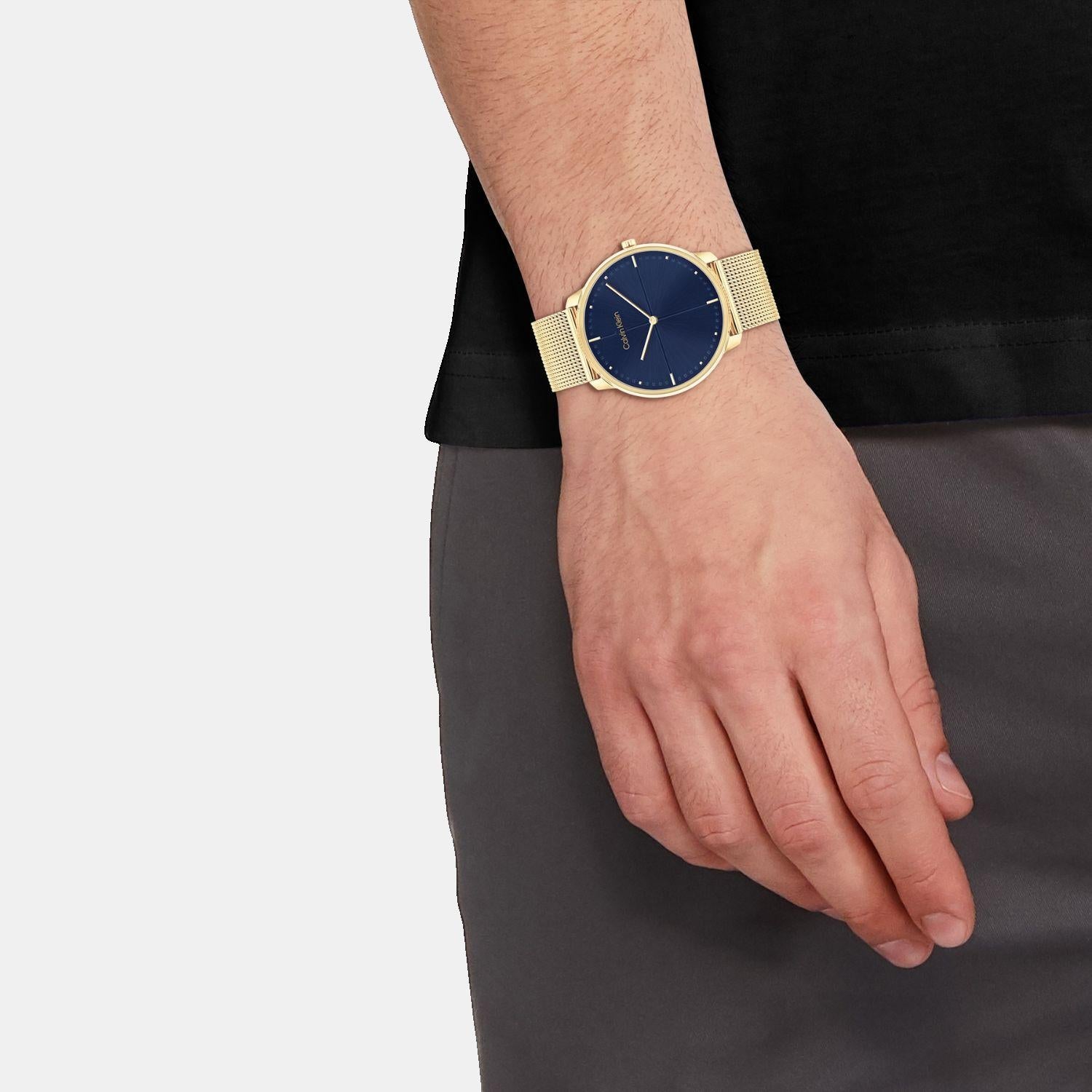 Calvin Klein Ck Iconic Unisex Quartz Blue Dial Analog Stainless Steel Watch 25200153 - view 4