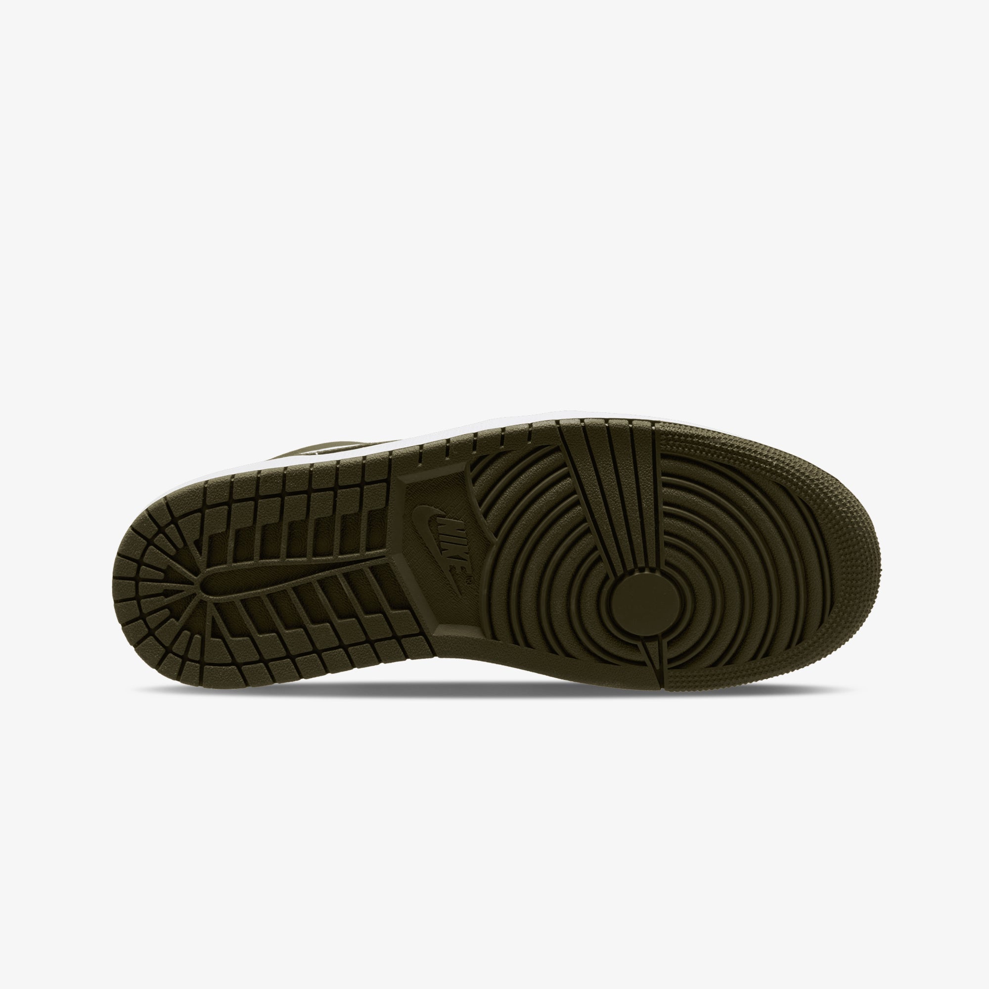 Jordan | Air Jordan 1 Low { Black/white-medium Olive - view 7