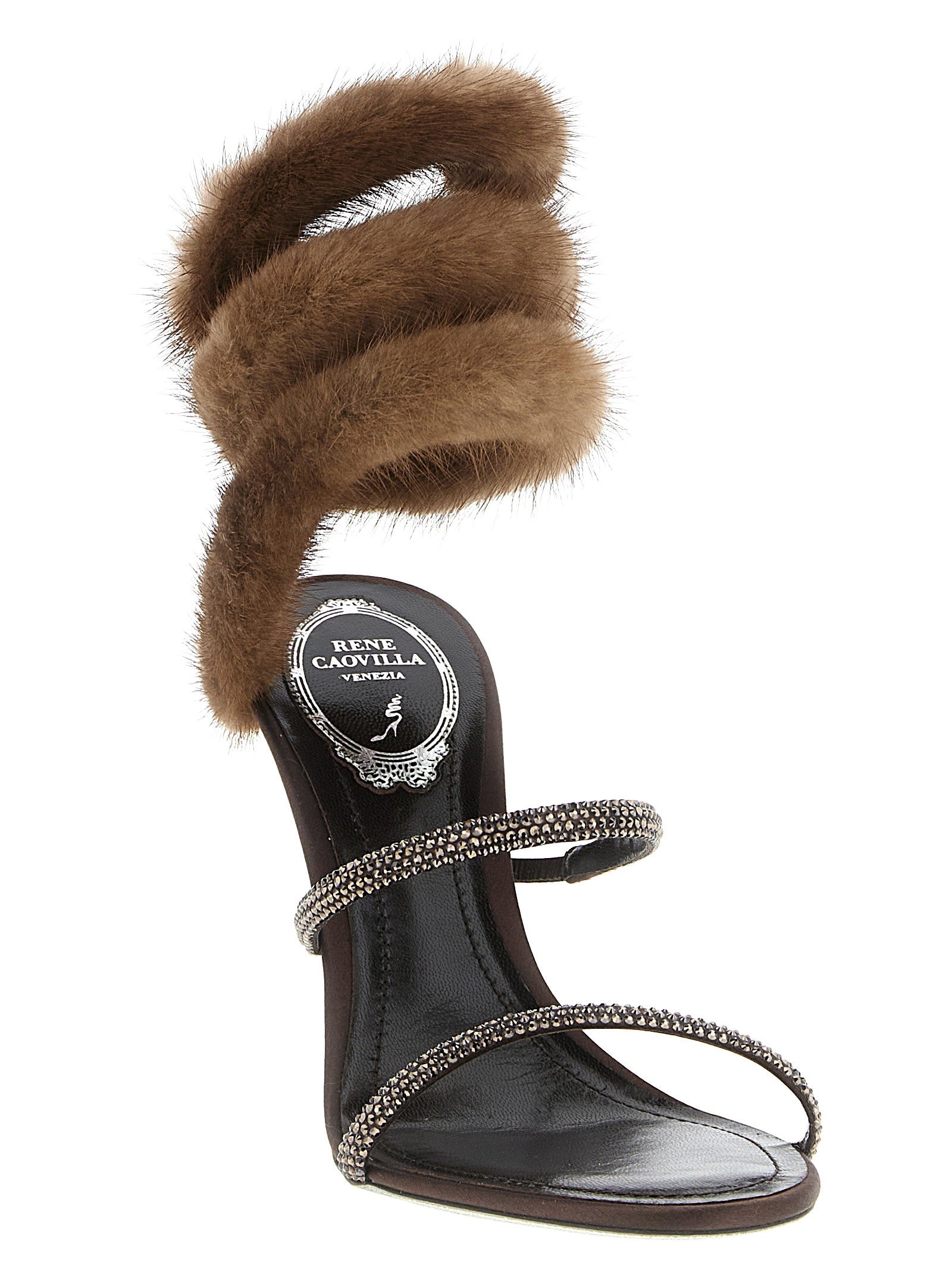 René Caovilla Lindsey Sandals – 100% satin - view 2