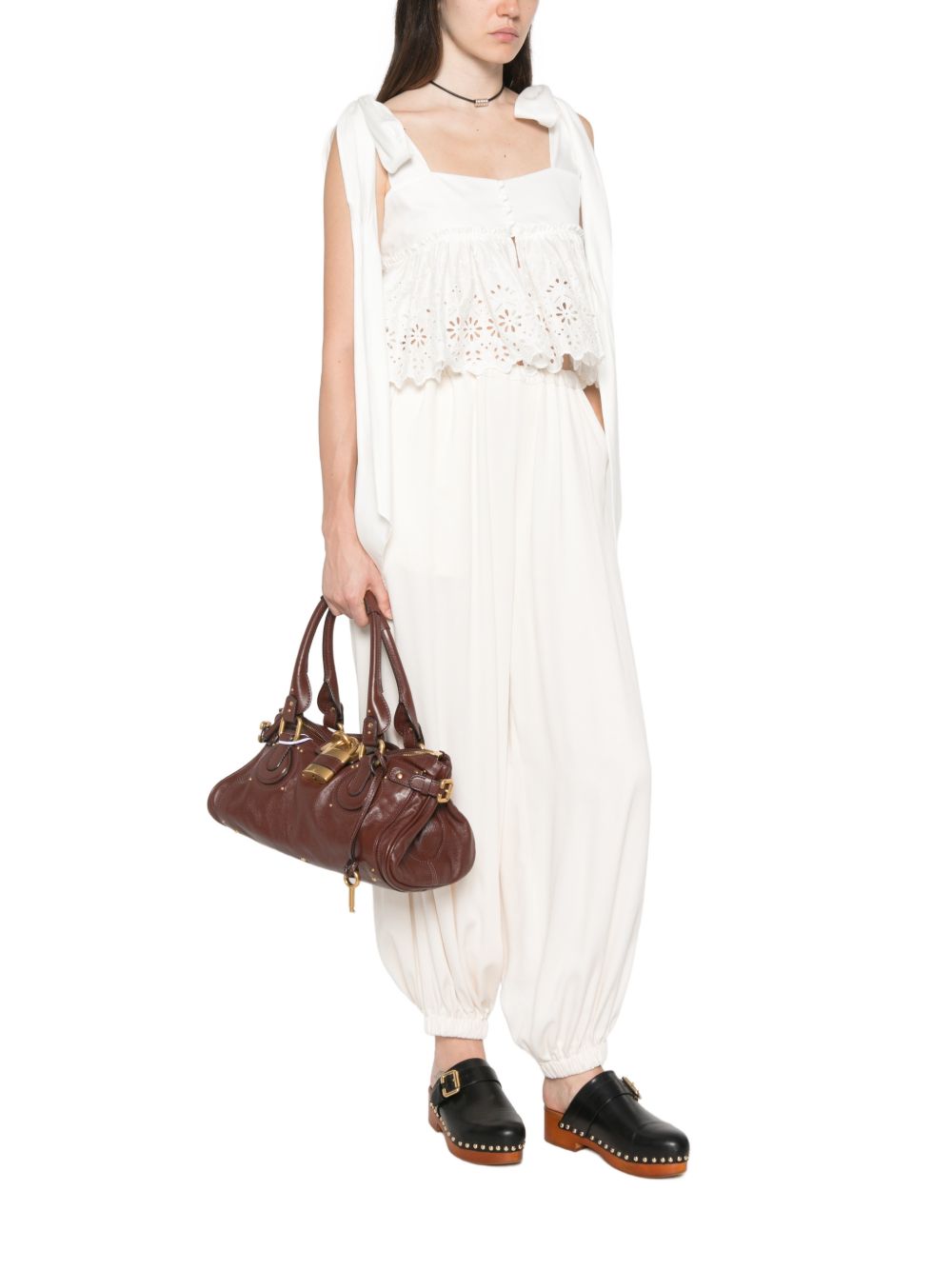 Chloé Chloè Top WHITE – Outer: Cotton 100% - view 2