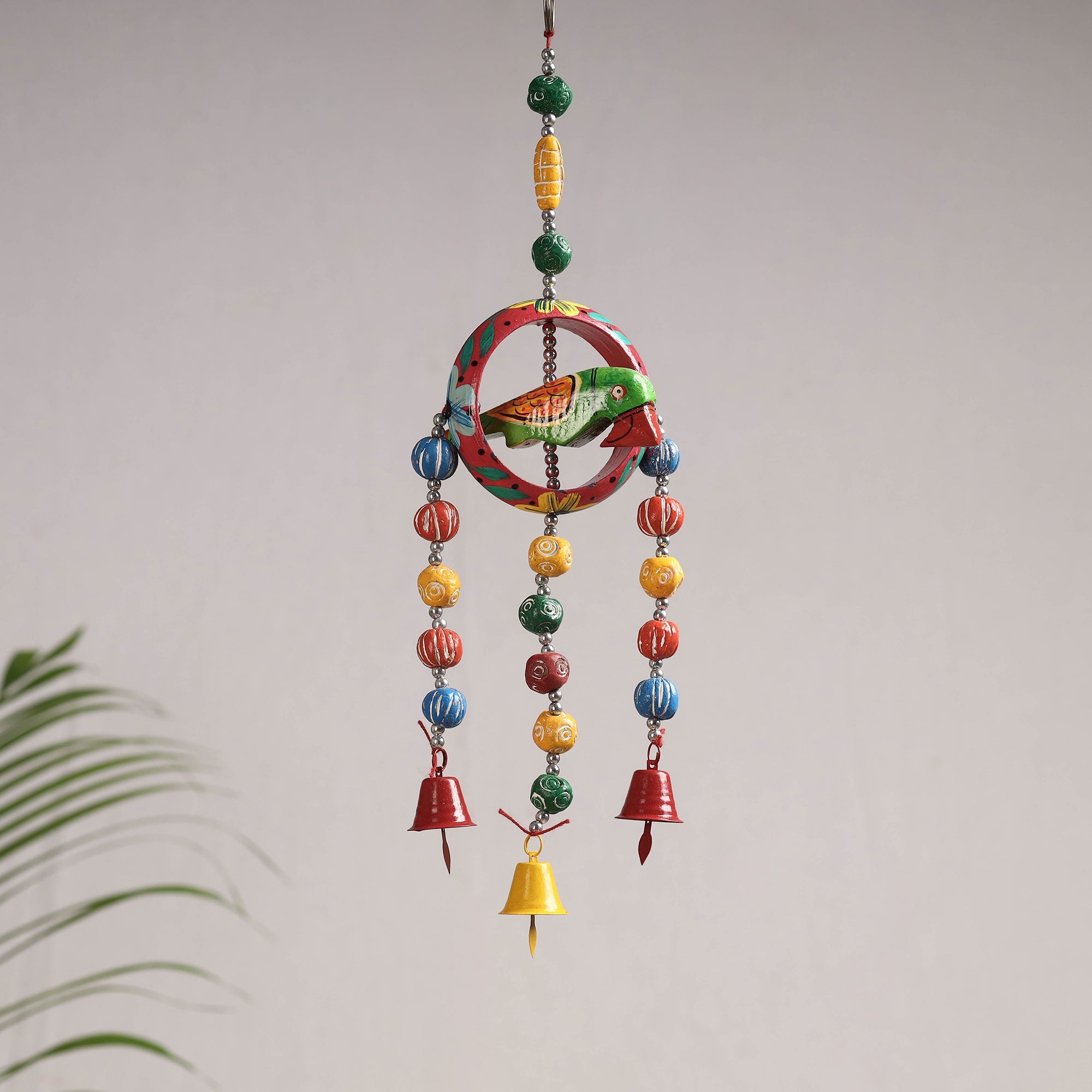 DEVENDRA SINGH Banaras Handpainted Wooden & Terracotta Beads Decorative Hanging