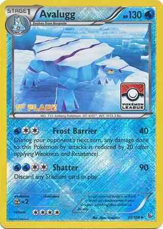 Promo league 1st – Pokémon Avalugg - 31/106 - Promo [League] [1st Place] [XY2MSP-31] [Reverse Holo]