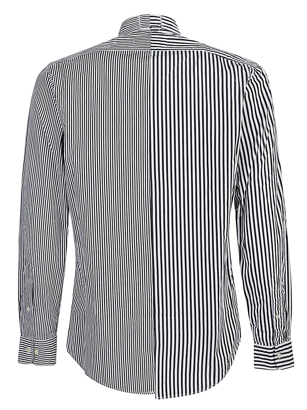 E.L.V. Denim Contrast striped cotton shirt - view 2