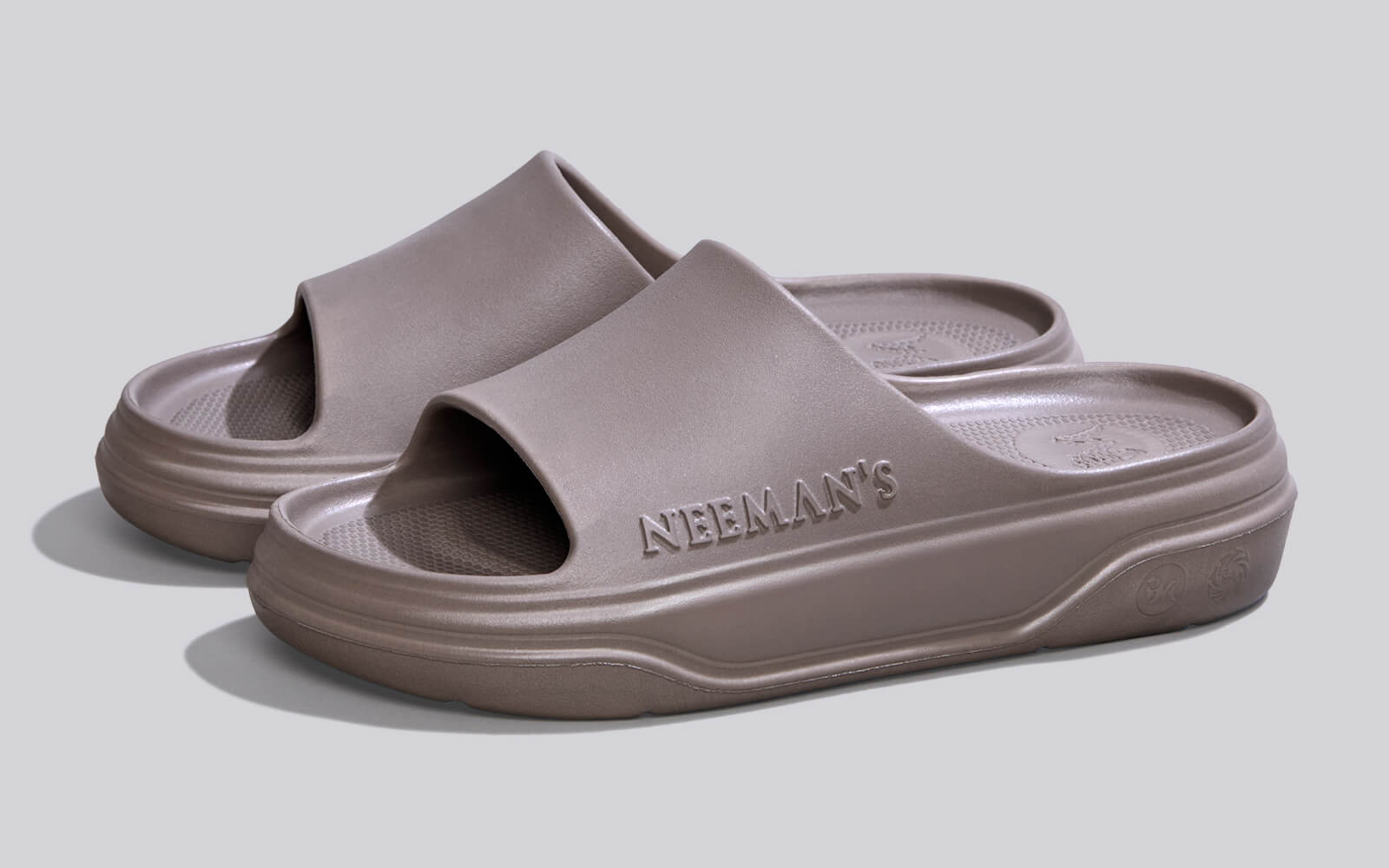 Neeman's Cushers Slides For Women : Goat Grey - view 6