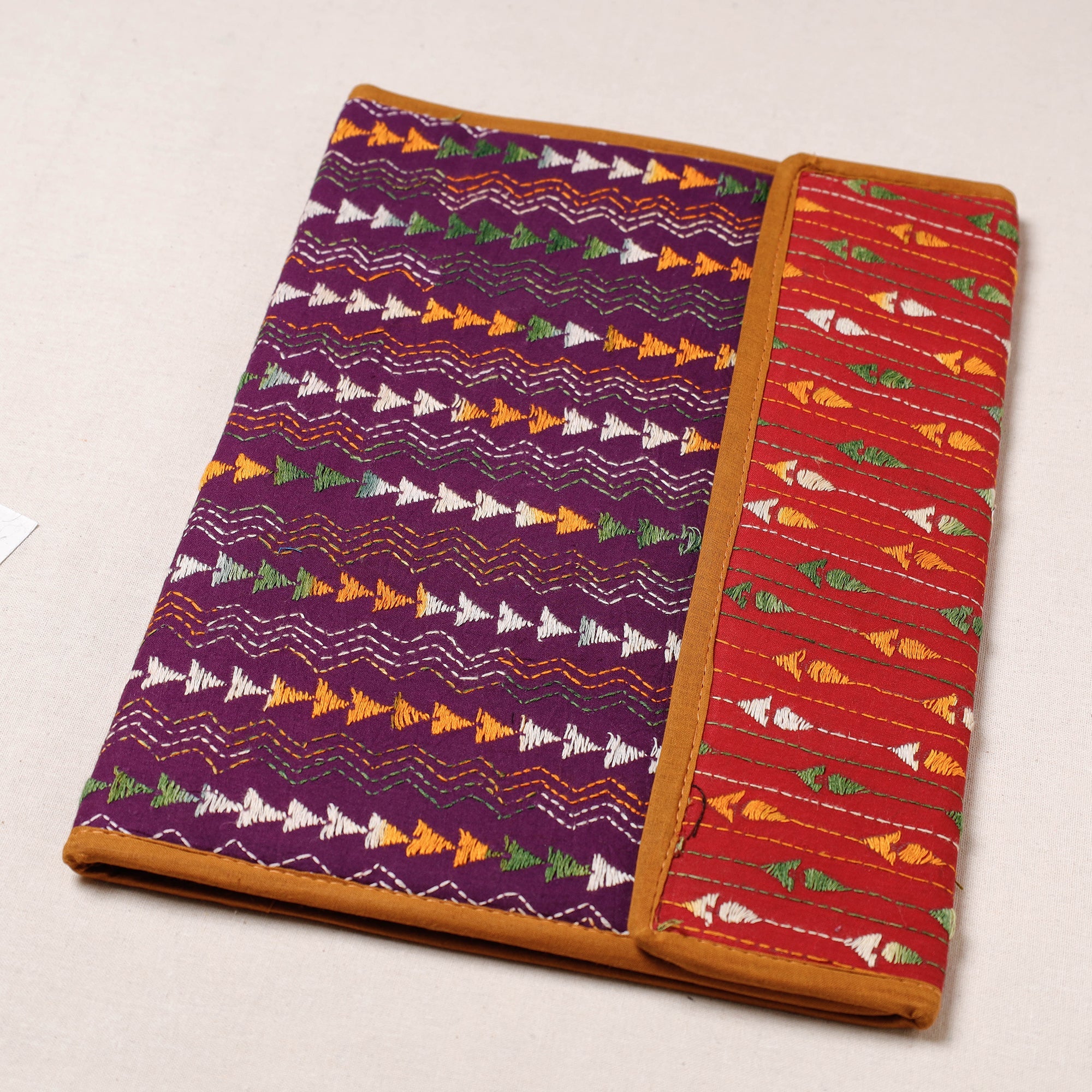 ASALKAAR Bengal Kantha Work Handcrafted File Folder - view 2