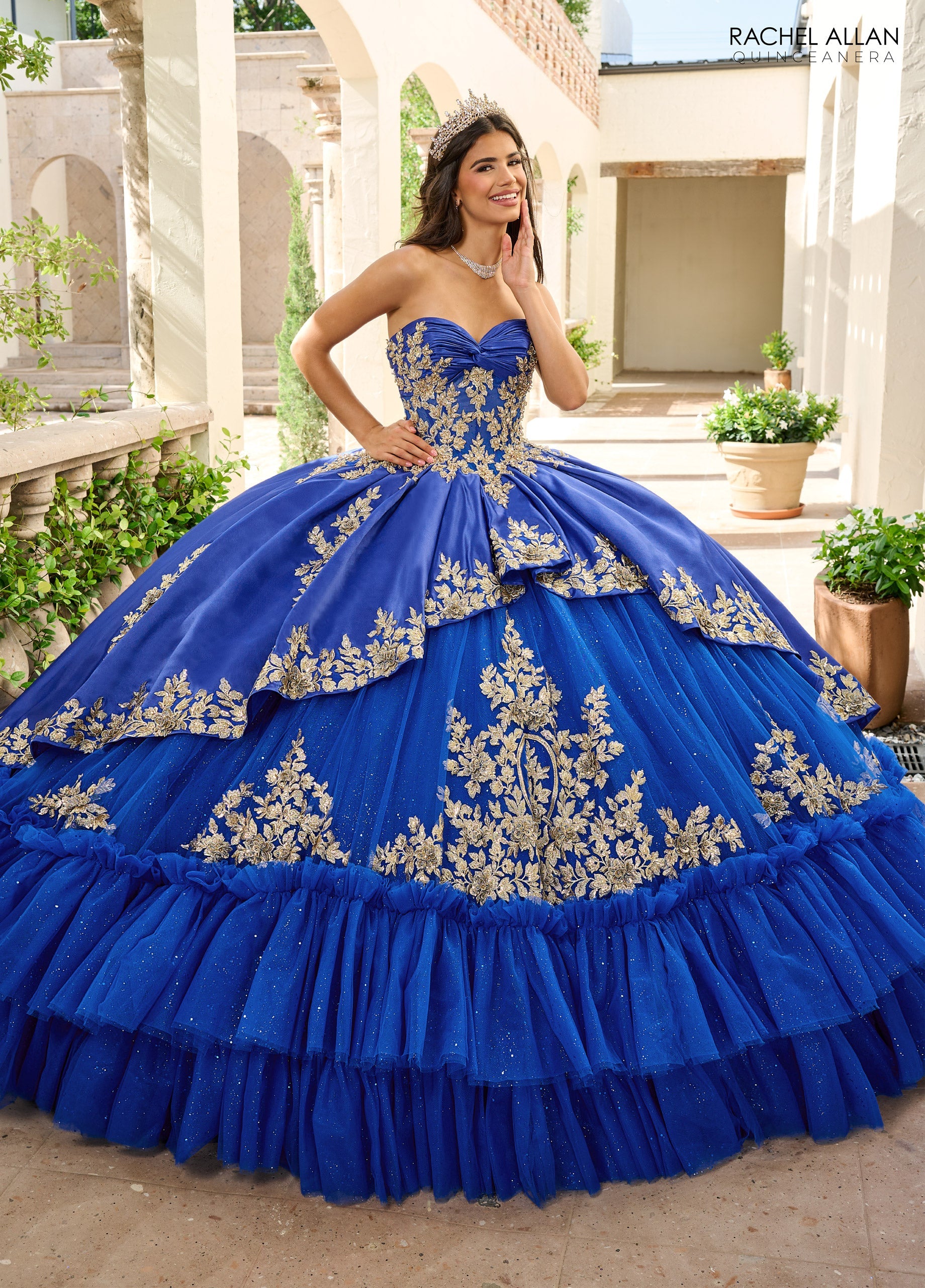 Mary's Bridal Charro Strapless Quinceanera Dress by Rachel Allan RQ5010