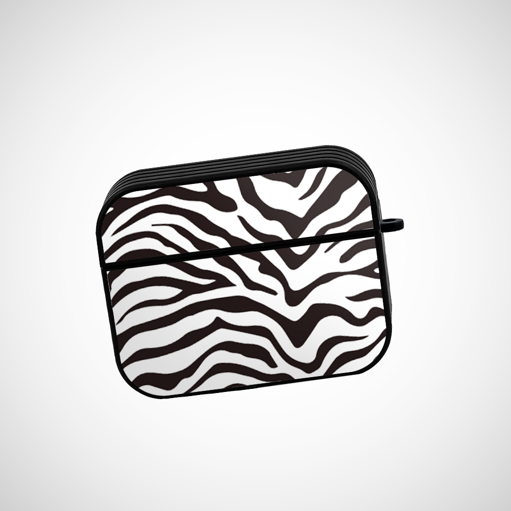 Cover It Up Zebra Print Glass Airpods Pro Case Covers