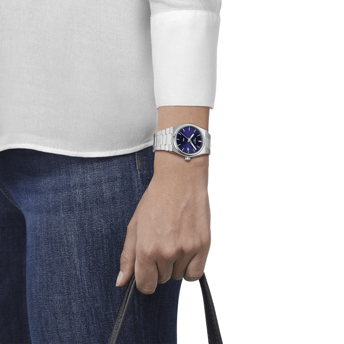 Tissot T-Classic PRX Blue Dial Women 35mm T1372101104100 - view 2
