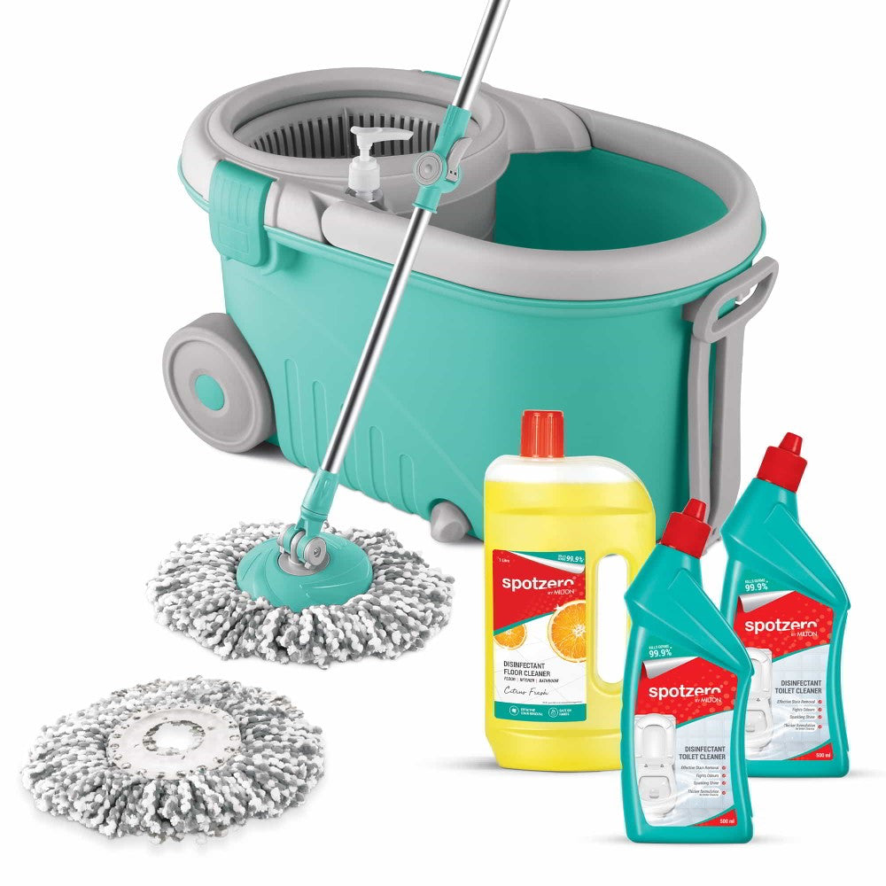 Milton Elegant Mop with Cleaner Set (Spotzero by Milton)