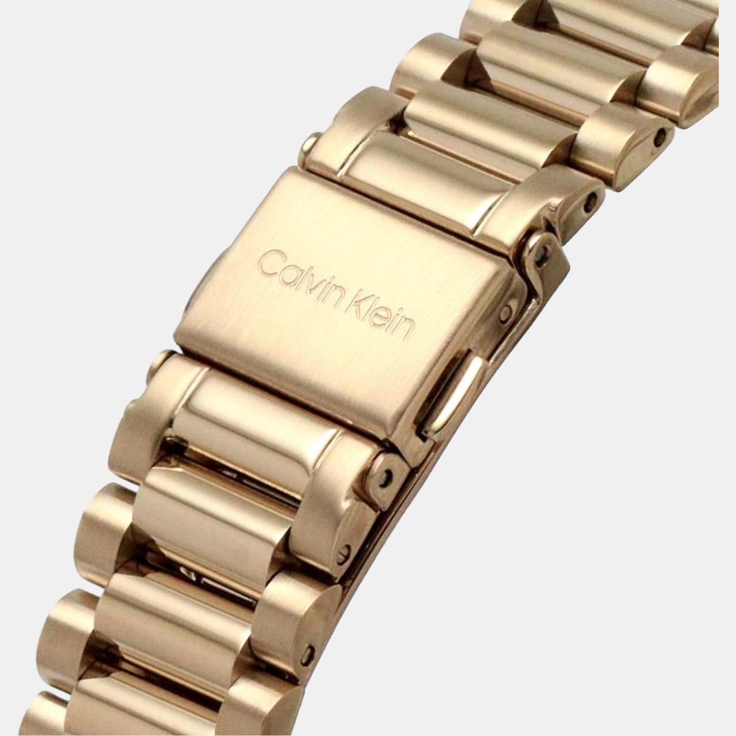 Calvin Klein Ck Iconic Unisex Quartz Rose Gold Dial Analog Stainless Steel Watch 25200042 - view 6