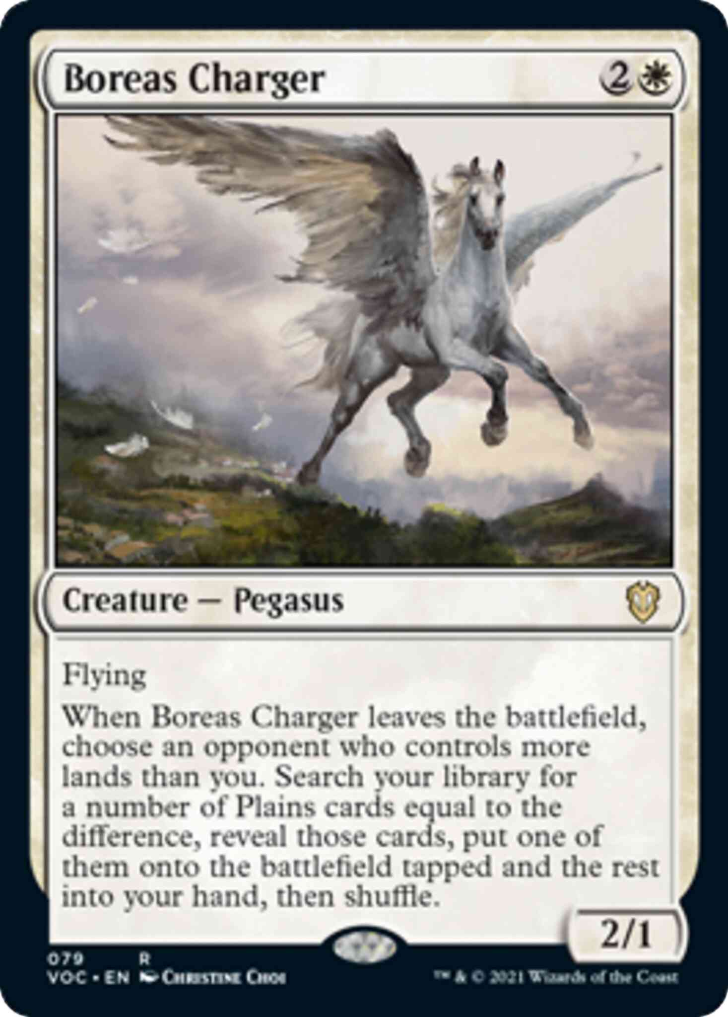 Boreas charger 79 – Magic Boreas Charger [79] [Innistrad: Crimson Vow: Commander] [Non-Foil]