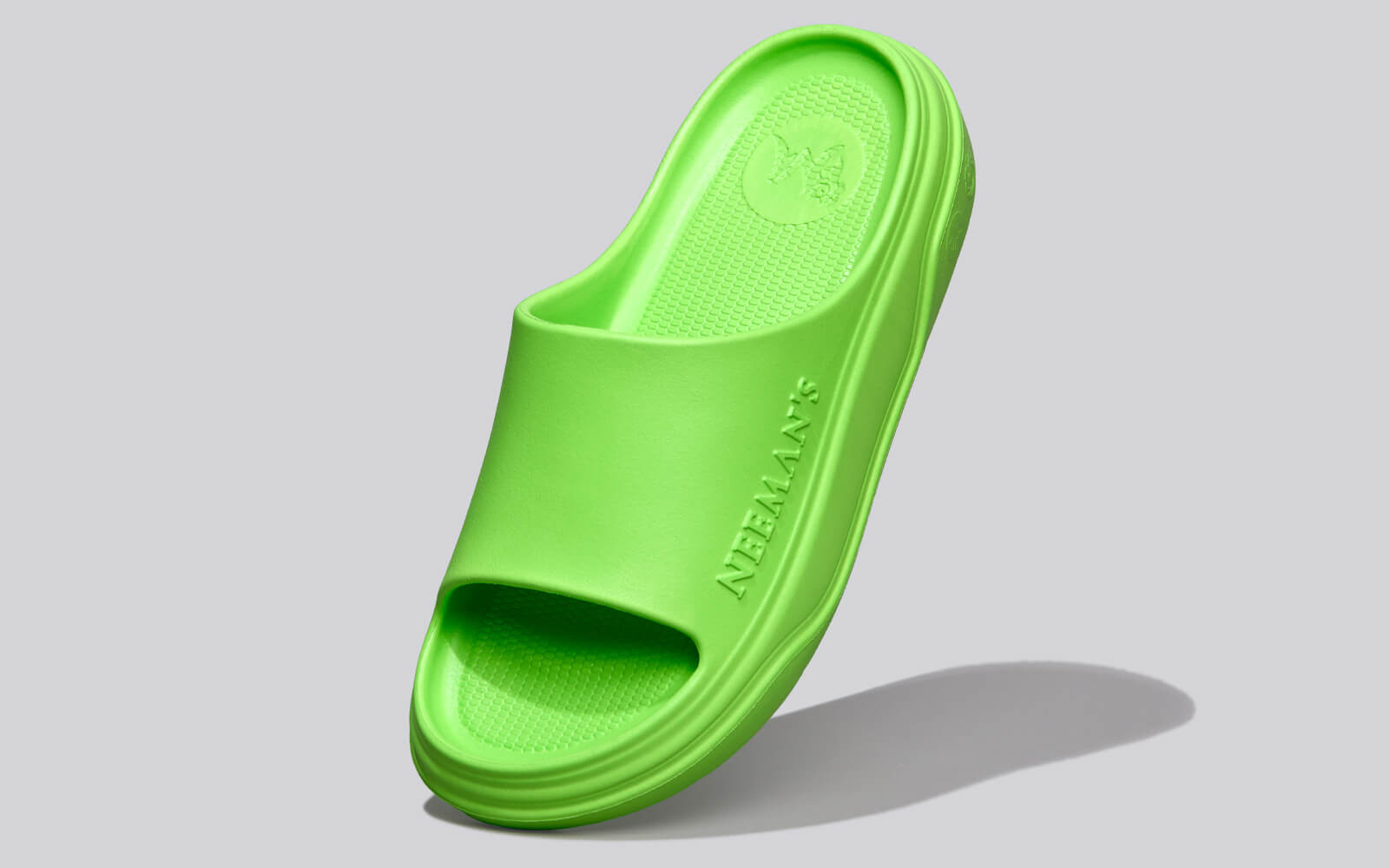 Neeman's Cushers Slides For Women : Neon Green - view 2