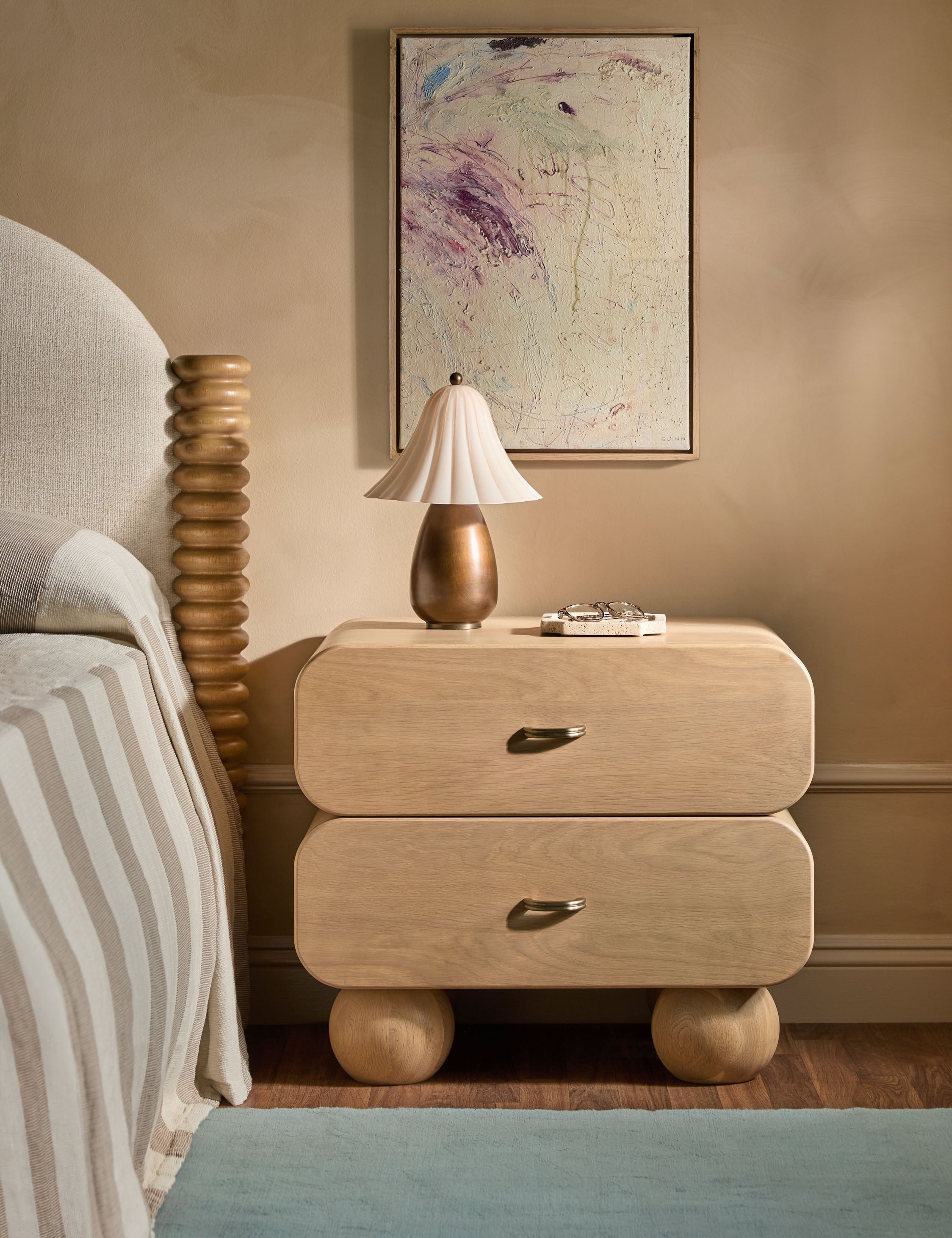 Lulu and Georgia Barberi Nightstand – Light Oak - view 2