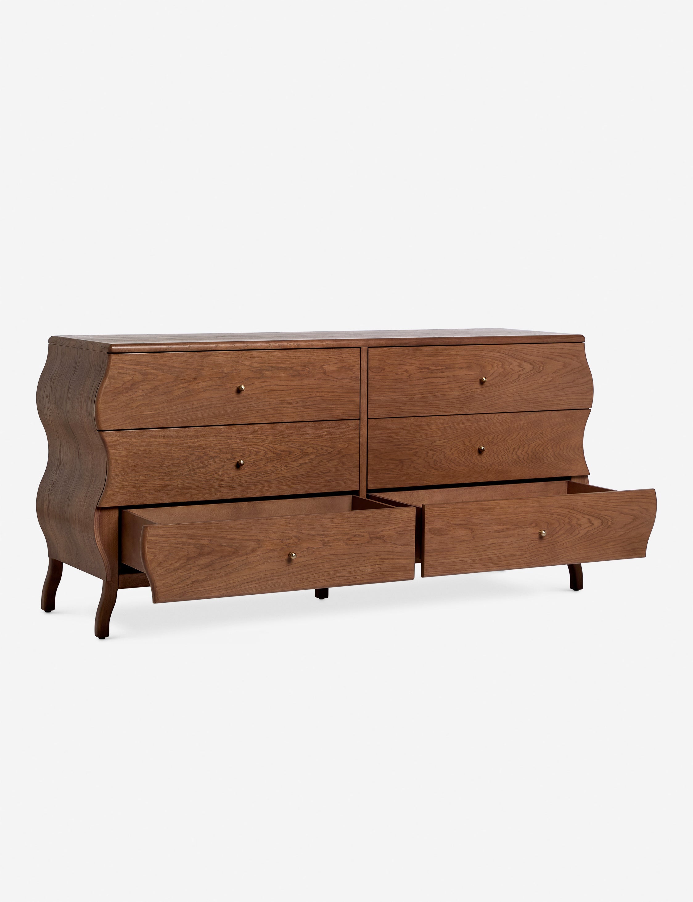 Lulu and Georgia Lasya 6-Drawer Dresser – Cool Brown - view 6