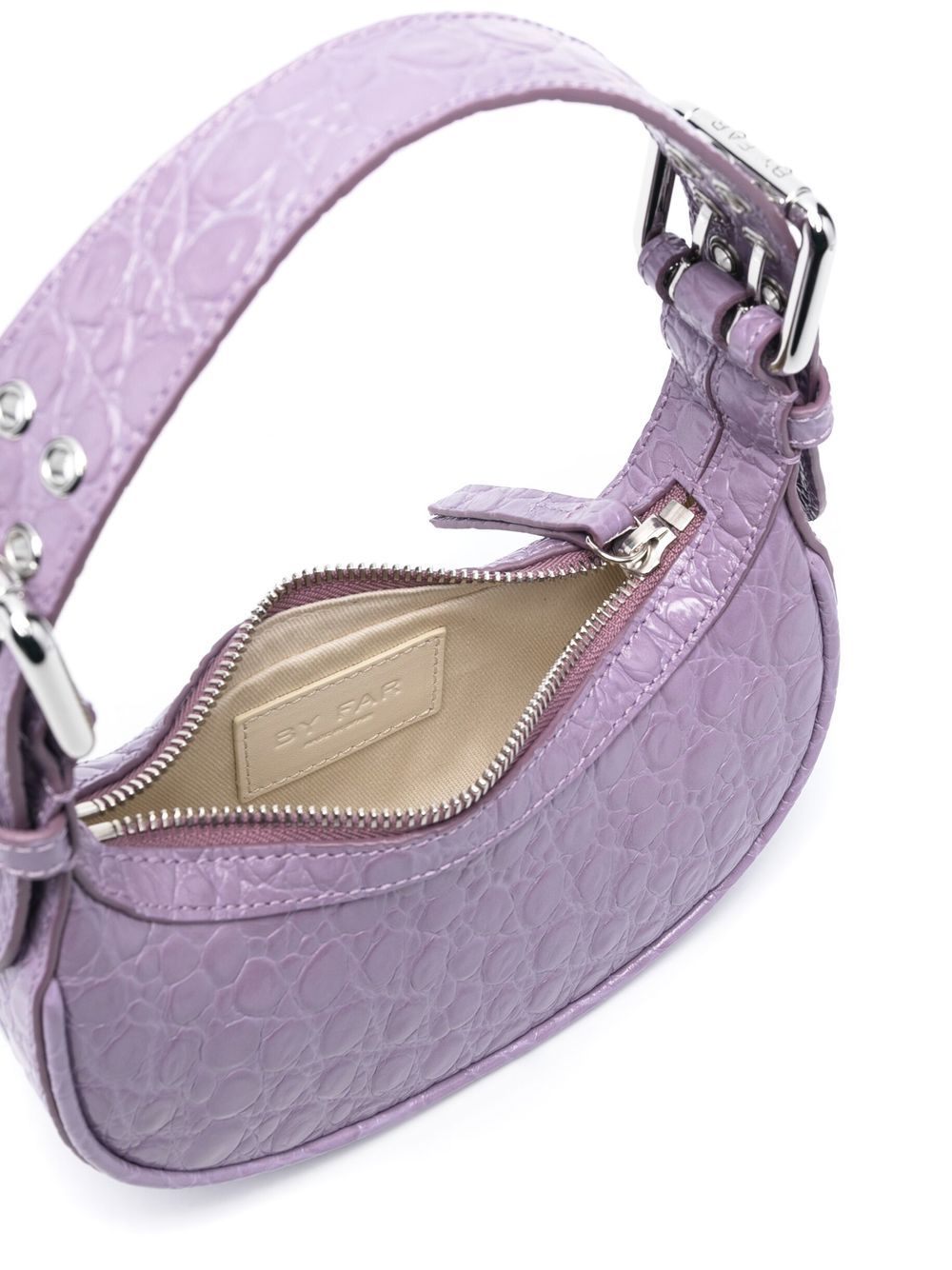 By Far Pre By Far mini Soho crocodile-effect shoulder bag - view 2