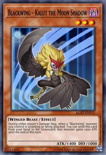 Yu-Gi-Oh! Blackwing - Kalut the Moon Shadow - GLD3-EN026 - Common - Limited