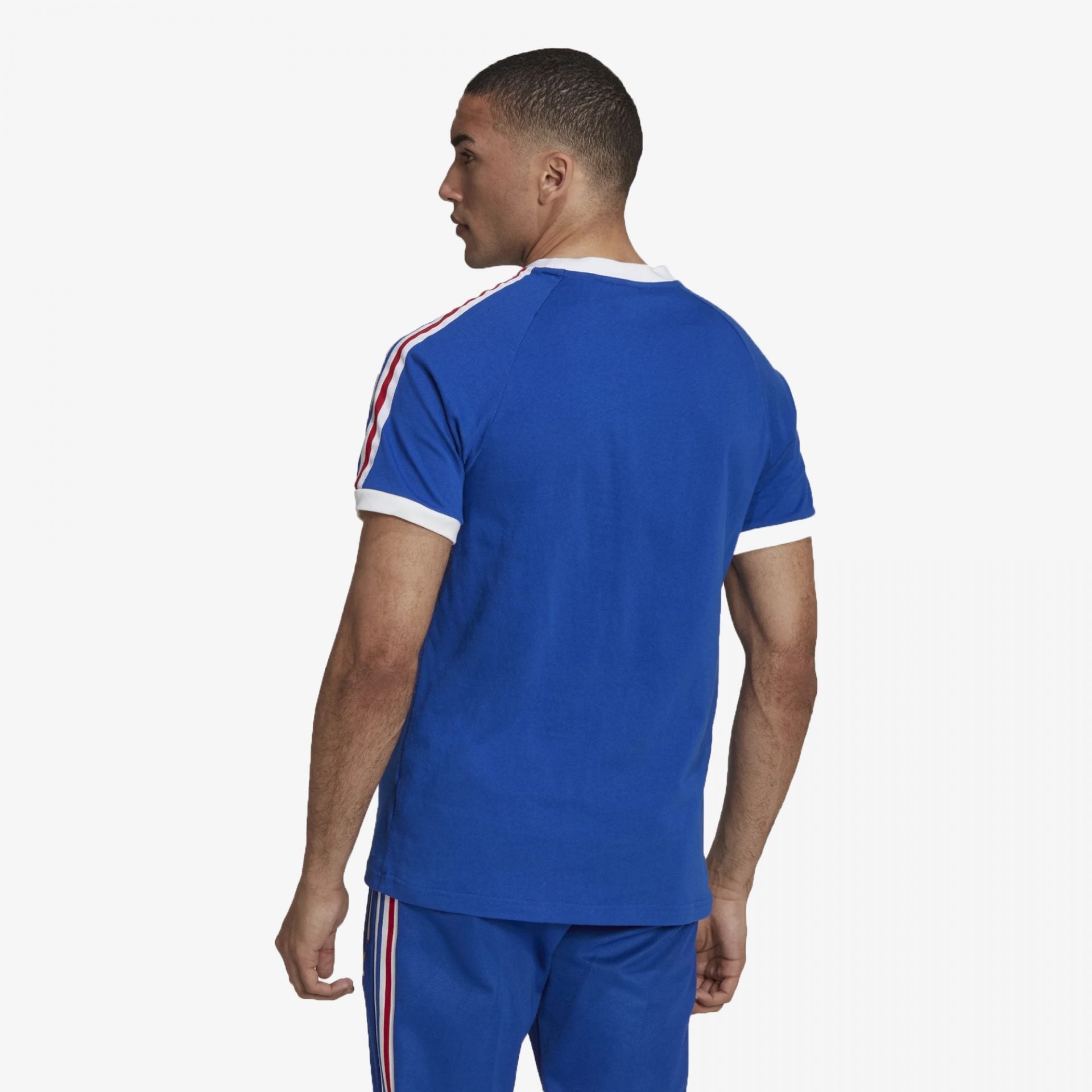 Adidas Originals | 3-STRIPES TEE { ROYAL BLUE/WHITE