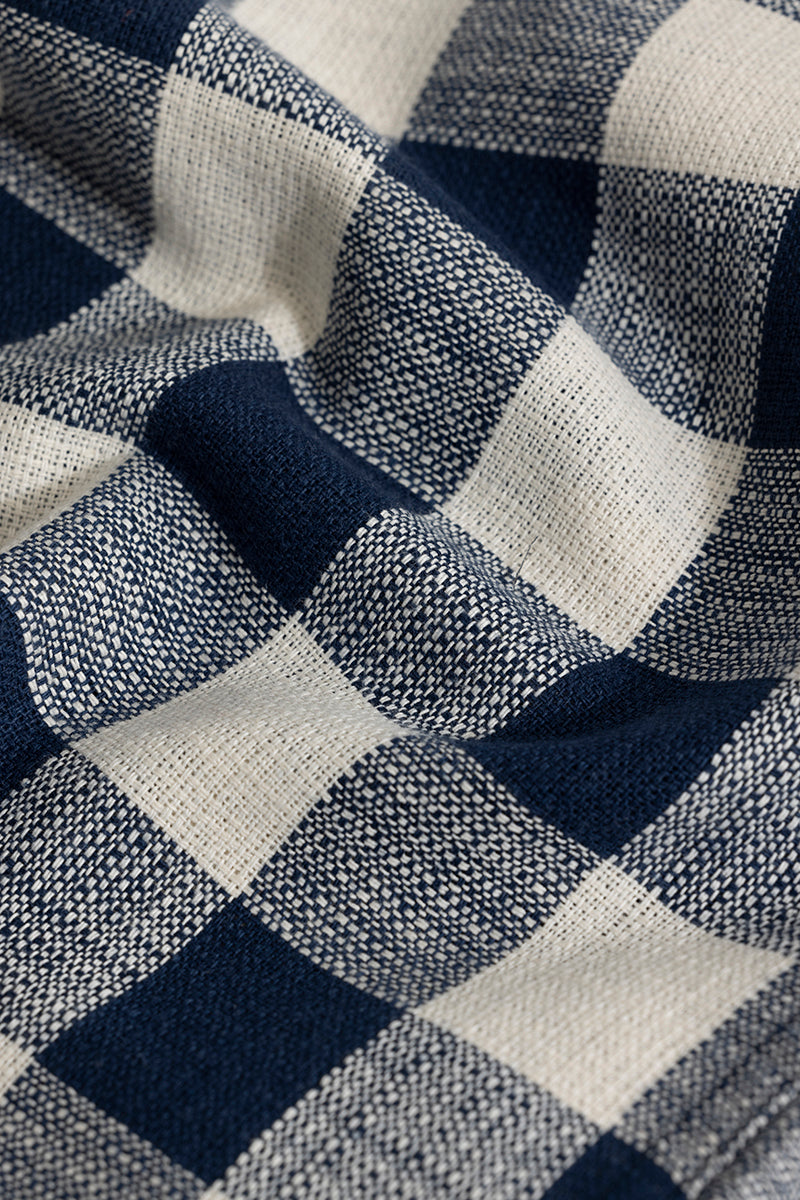 SNITCH Chess Square Navy Checks Shirt - view 8