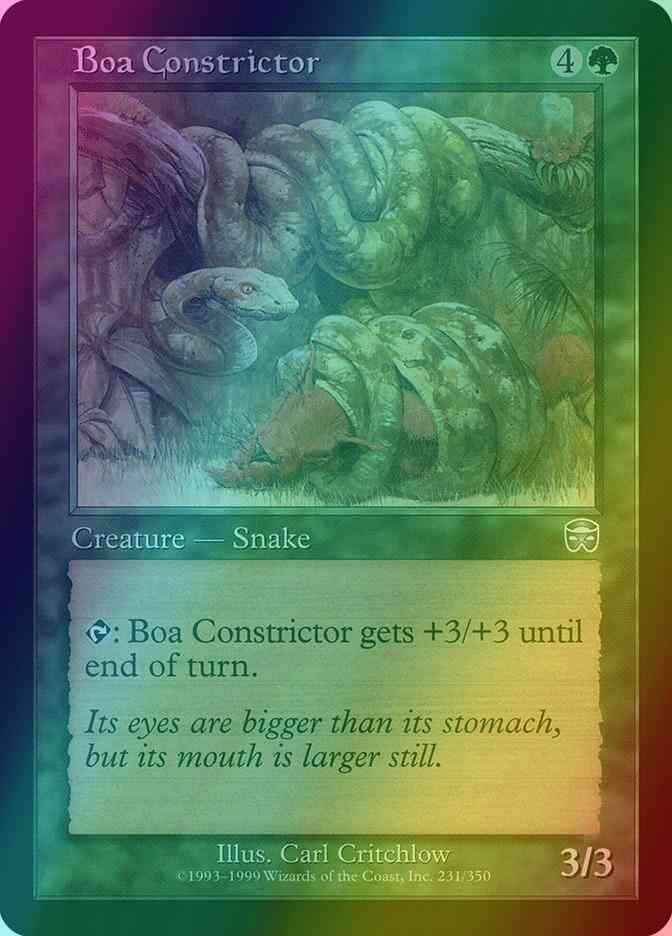 Boa constrictor 231 – Magic Boa Constrictor [231] [Mercadian Masques] [Foil]