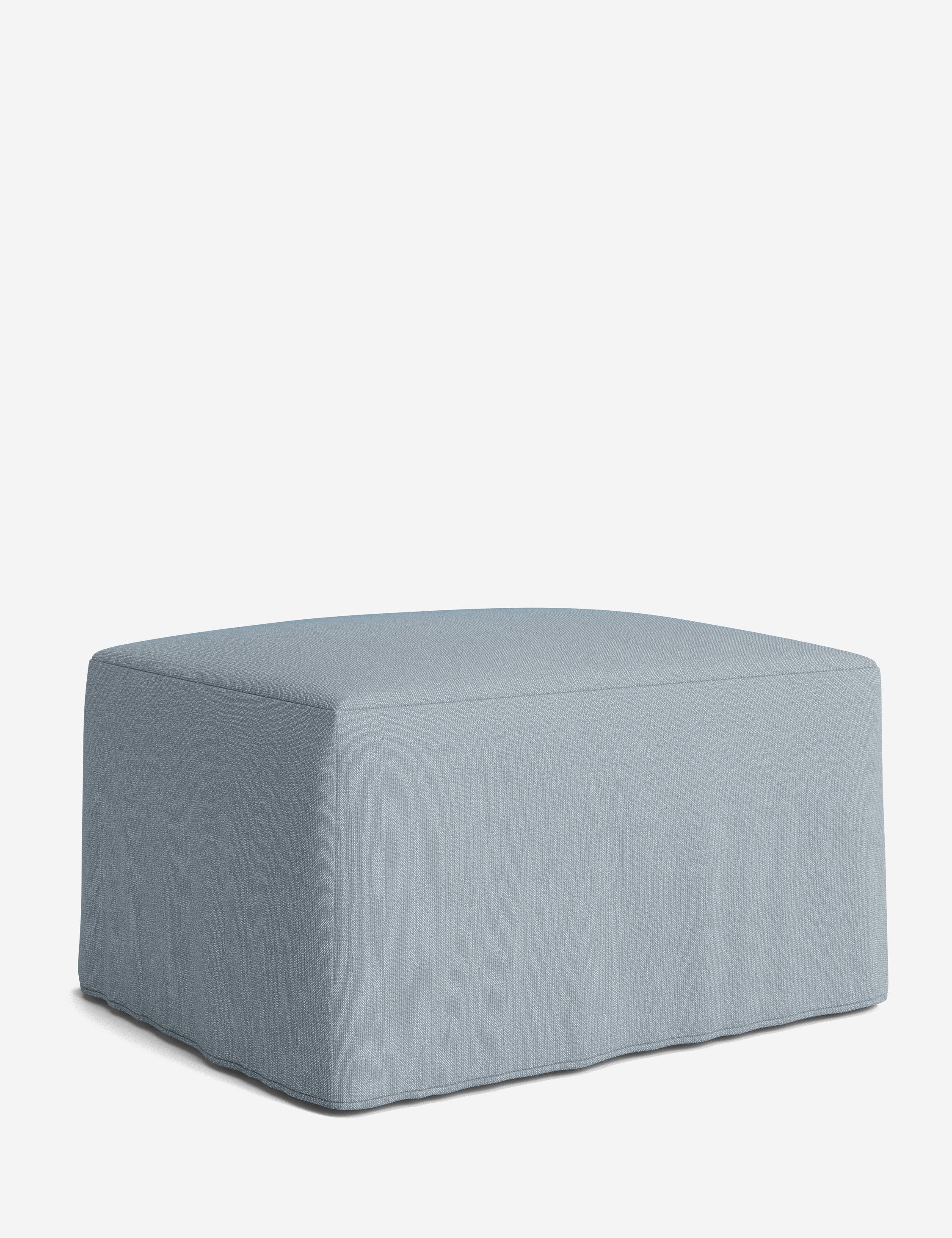 Lulu and Georgia Portola Slipcover Ottoman - view 78