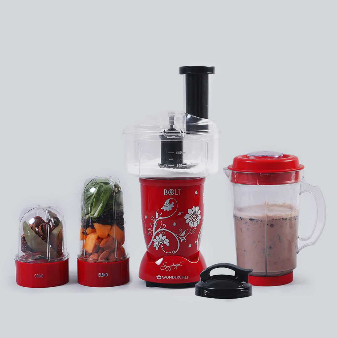 Wonderchef Nutri-blend BOLT-600W Mixer With Food Processor & Atta Kneader,