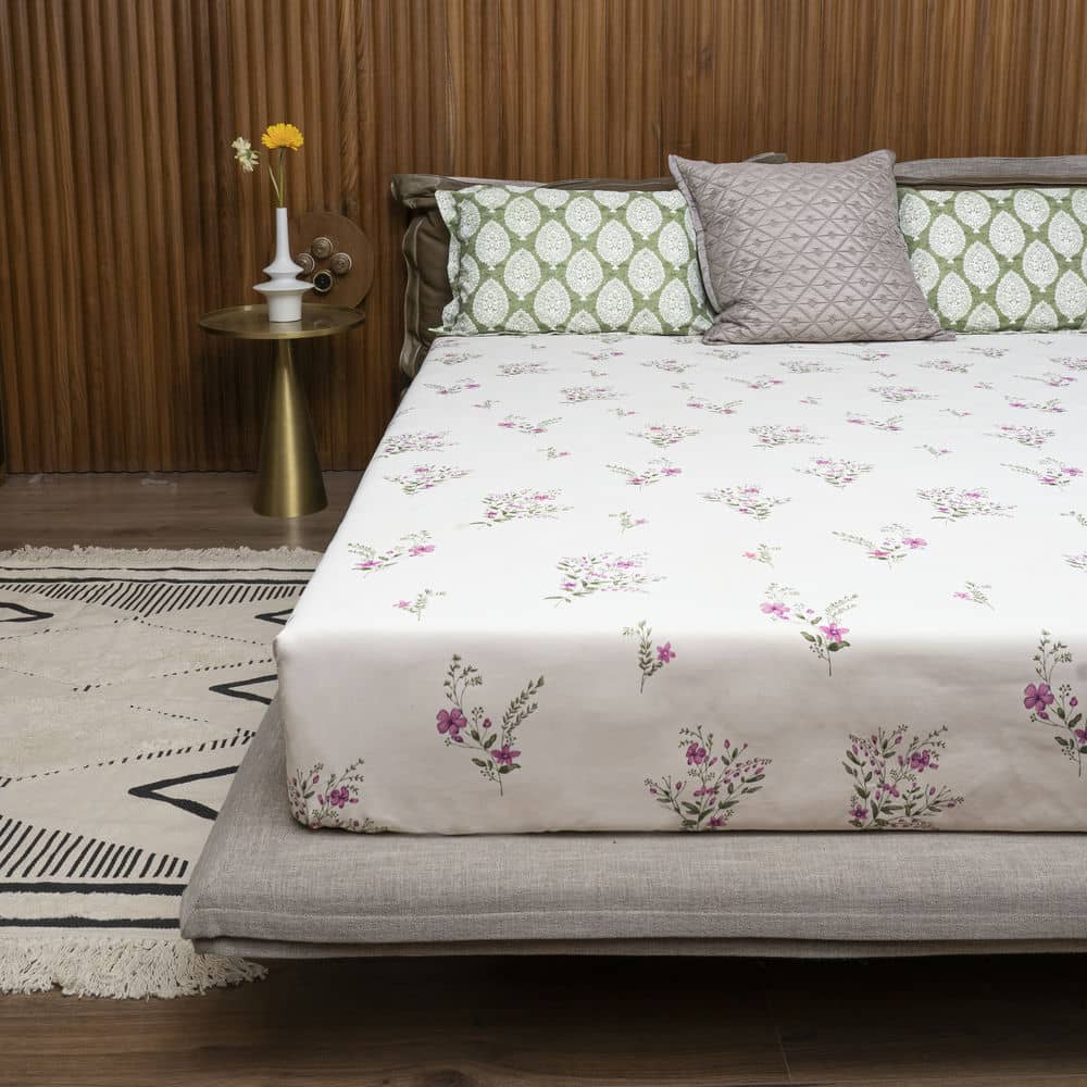 Urban Space -Home Furnishing Store Cotton Bedsheet + AC Blanket Combo Pack - (Combo 13 - Valley Pink + Amsterdam Valley Pink) - view 2