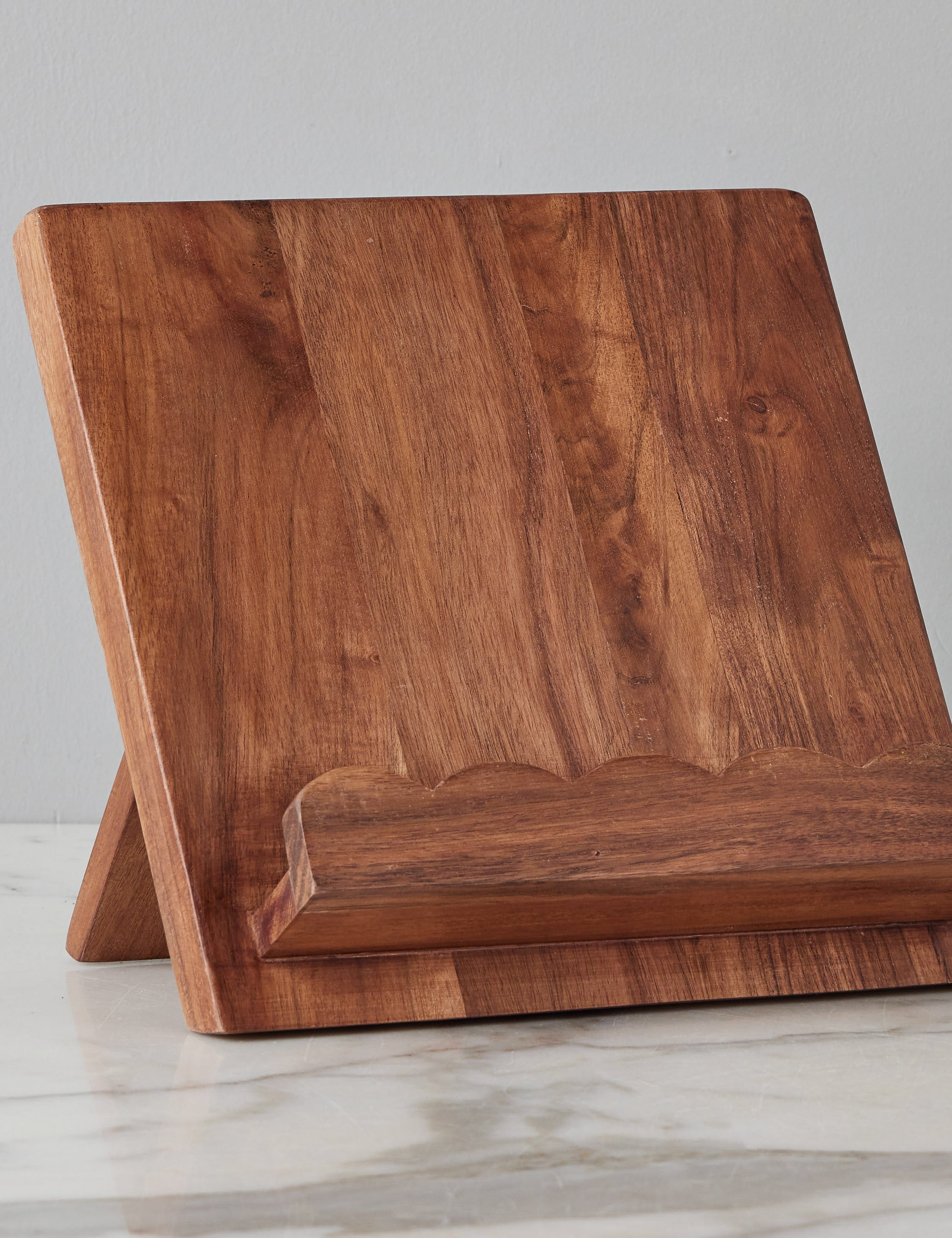 Lulu and Georgia Scalloped Wood Book Stand by etúHOME - view 3