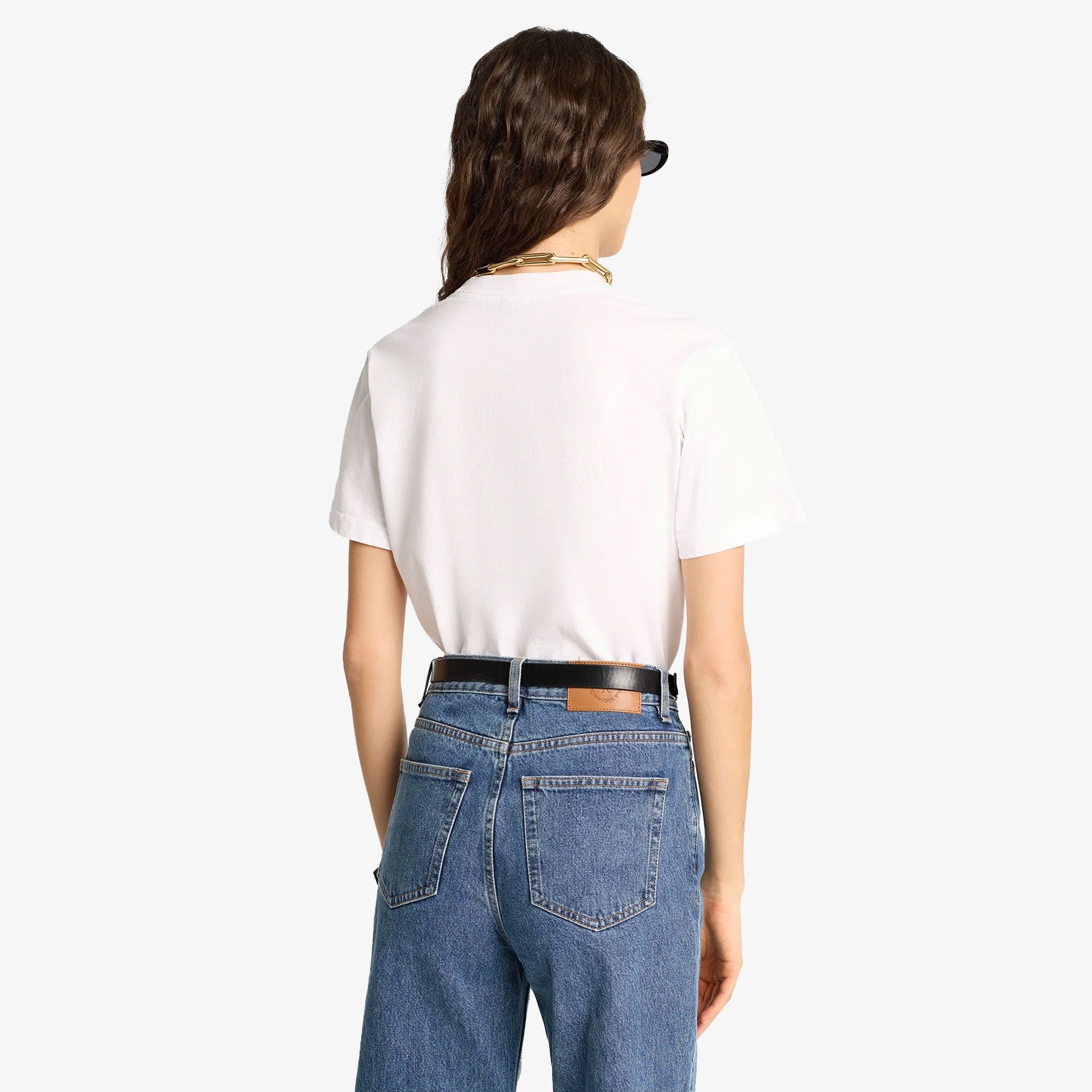 Sporty & Rich | Emblem T-shirt { White - view 2