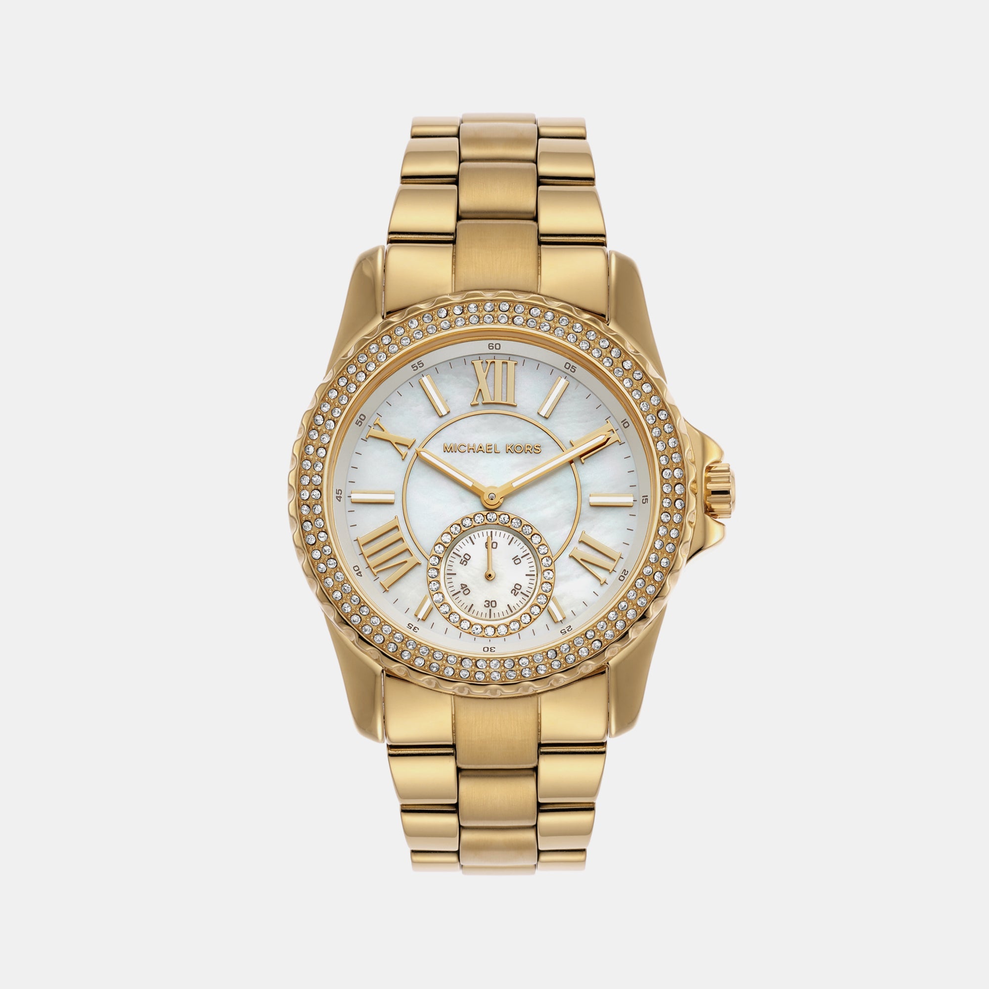 Michael Kors Everest Women Quartz Gold Dial Analog Stainless Steel Watch MK7401