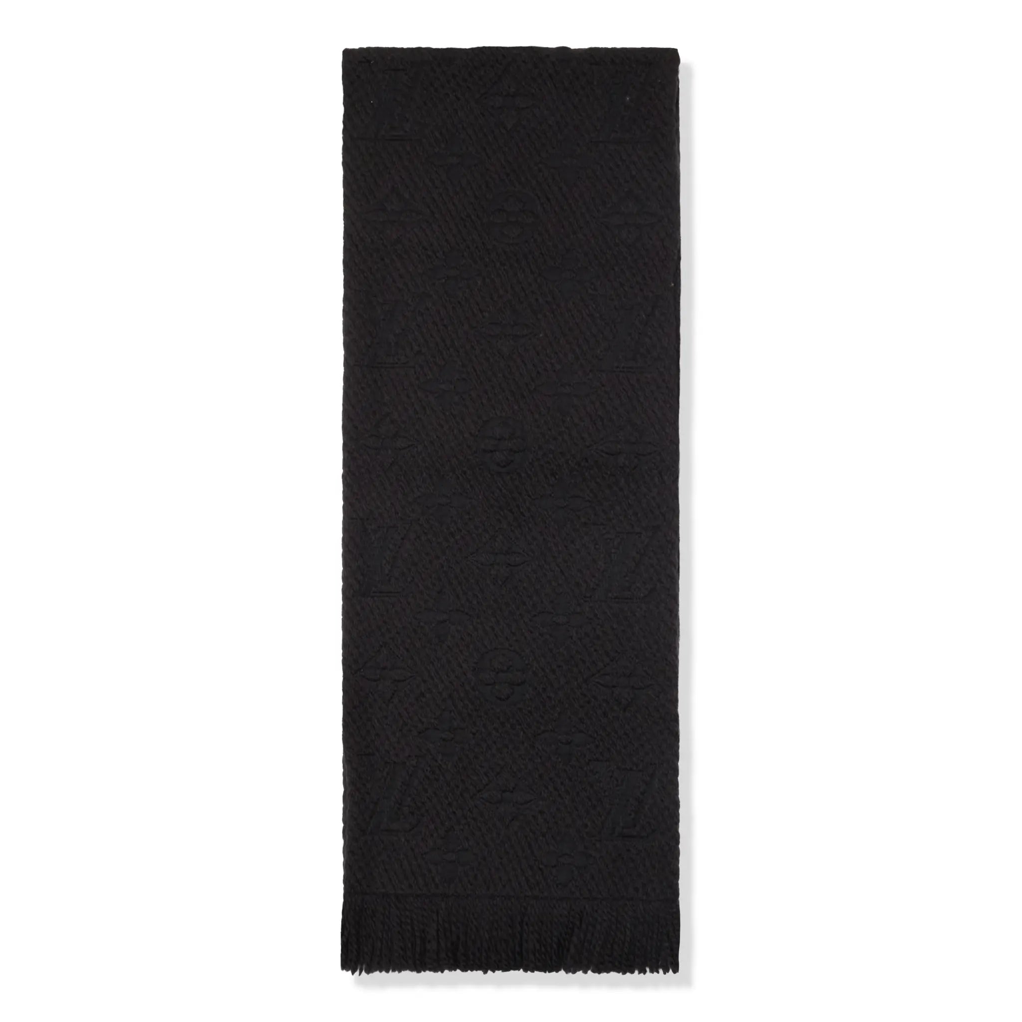 Preloved - Louis Vuitton Logomania Wool Black Scarf