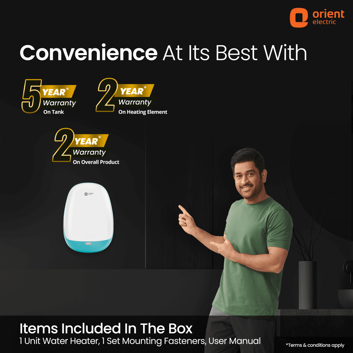 Orient Electric Aura NEO 3L Instant Water Heater (Geyser) - view 4