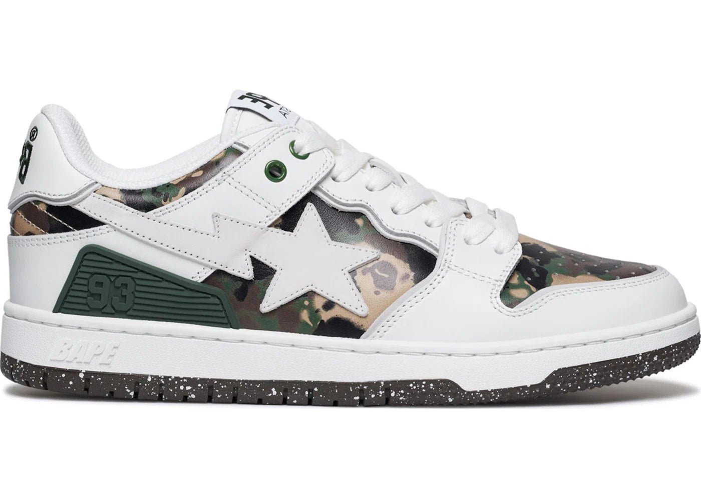 BAPE A Bathing Ape Sk8 Sta #2 White Camo
