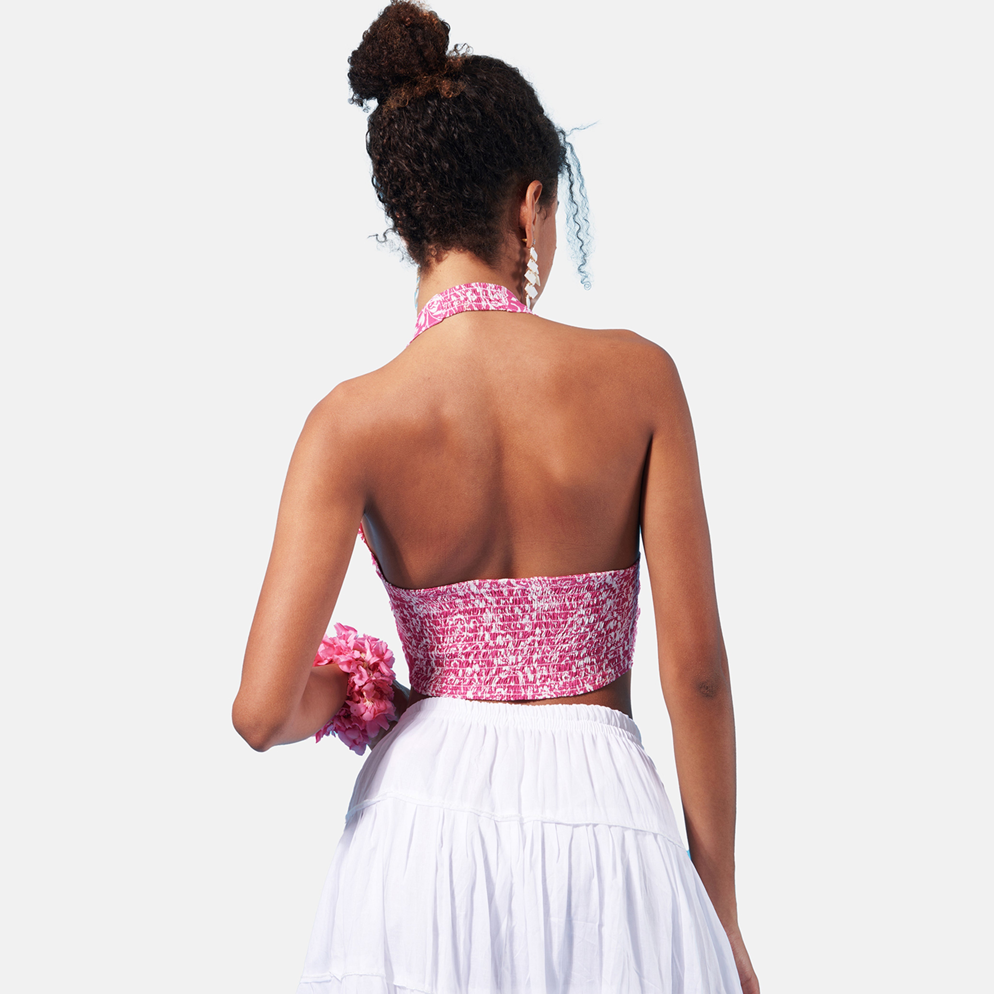 Pink Indie Halter Top - view 2