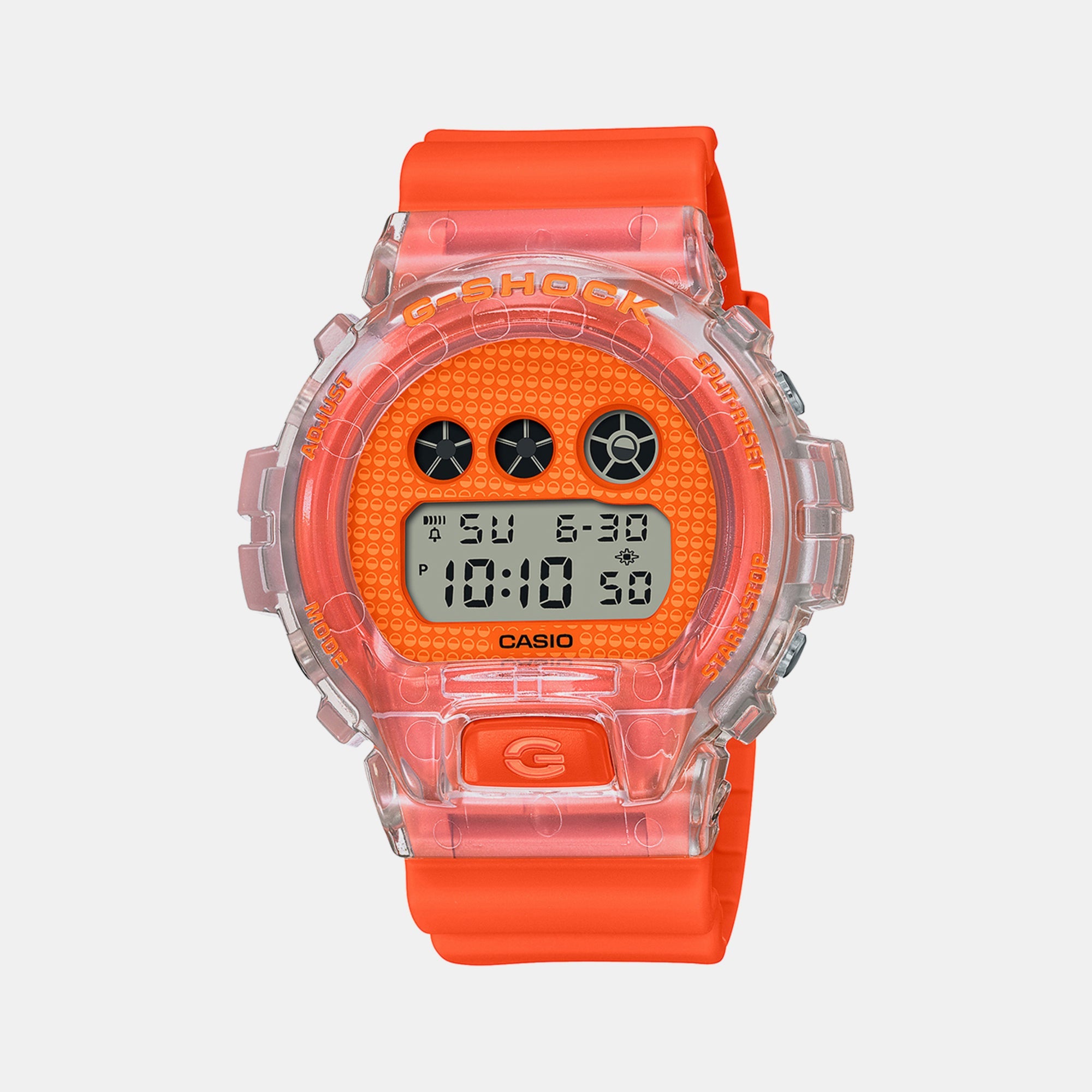 Casio G-Shock Men Quartz Orange Dial Digital Resin Watch G1362