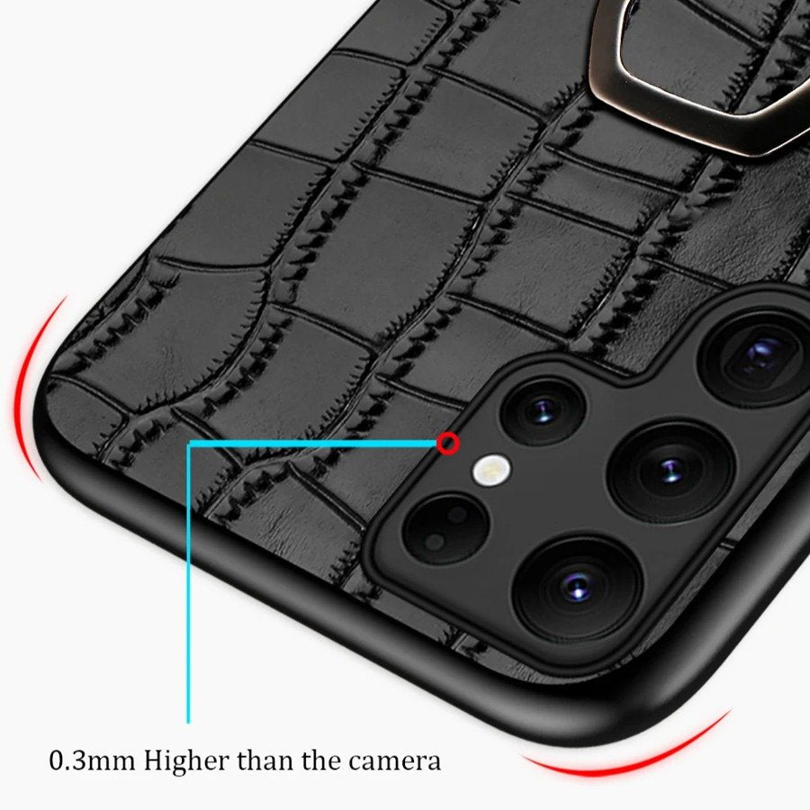 Million Cases Genuine Leather Craft Ring Holder Case - Samsung - view 3