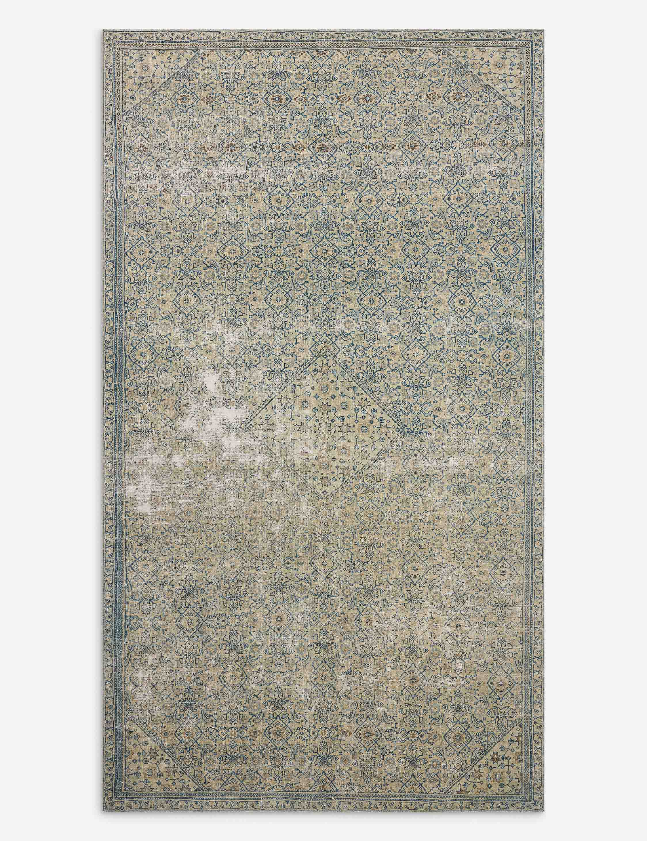 Lulu and Georgia Vintage Turkish Hand-Knotted Wool Rug No. 609, 6' x 10'6"