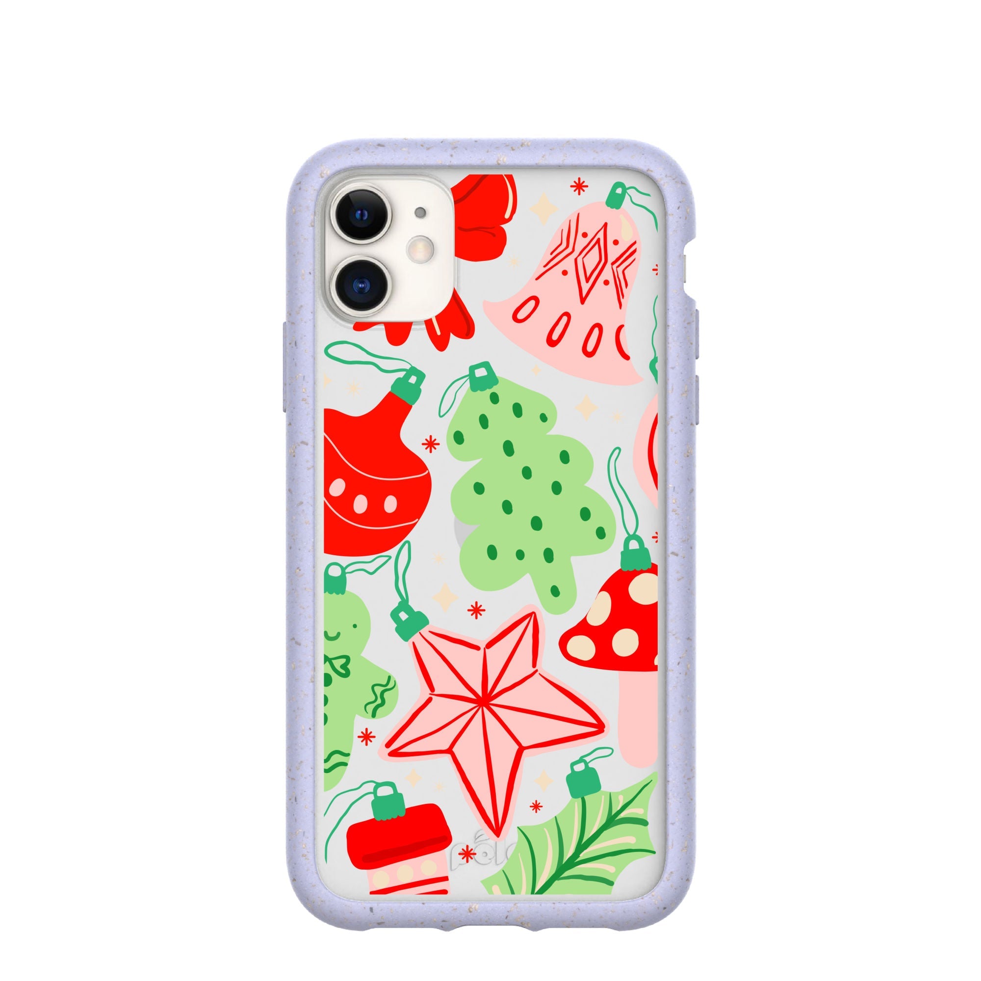 BlackTree Clear Festive Flair iPhone 11 Case With Lavender Ridge