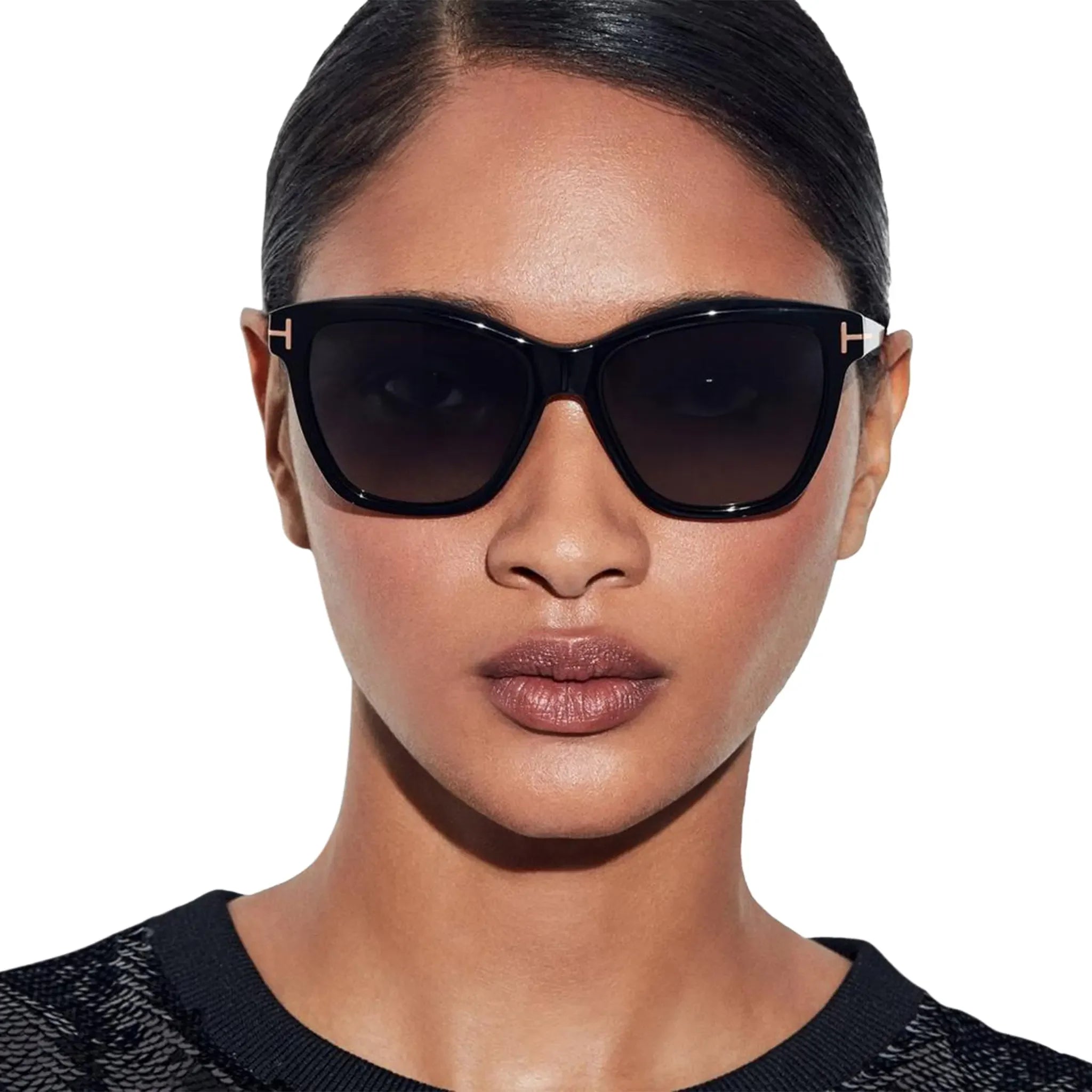 Tom Ford Lucia FT1087 05D Black Polarised Sunglasses - view 2