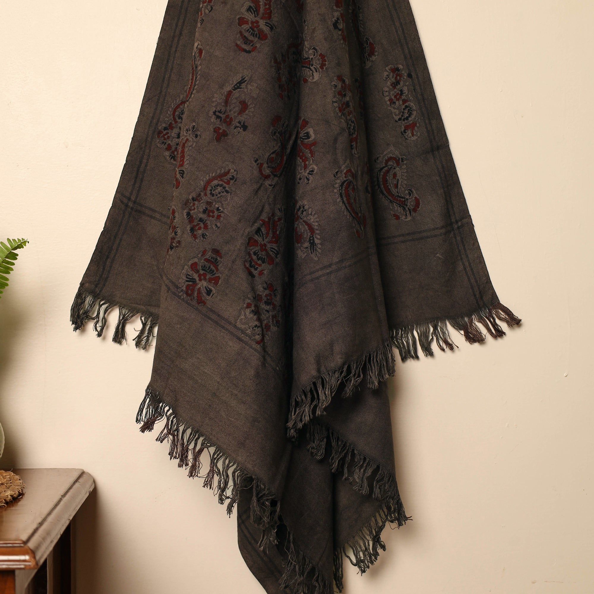 KACHCHH JI CHHAAP Brown - Block Print Cotton Ajrakh Handloom Towel 70 - view 2