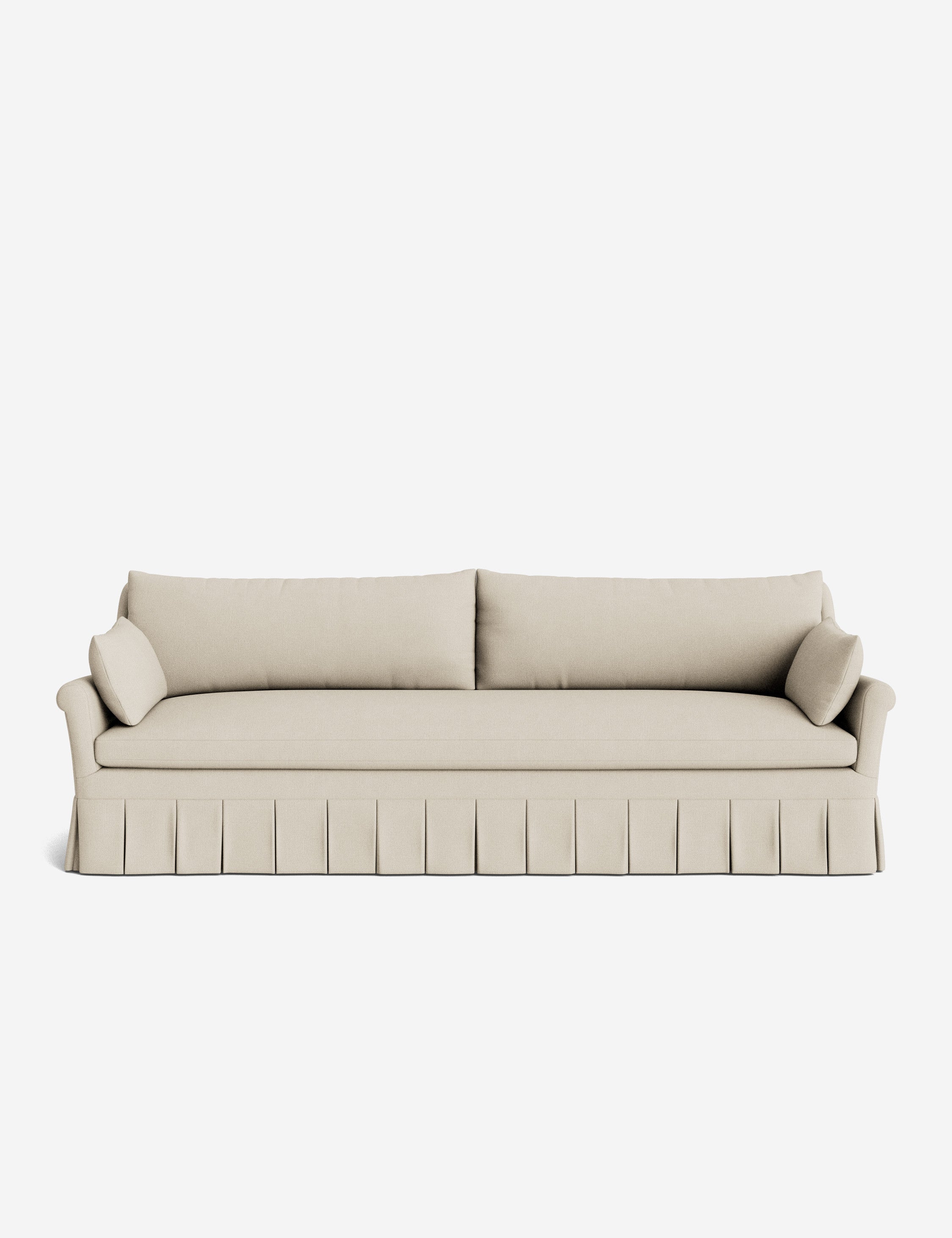 Lulu and Georgia Portola Rolled Arm Pleated Sofa - view 99