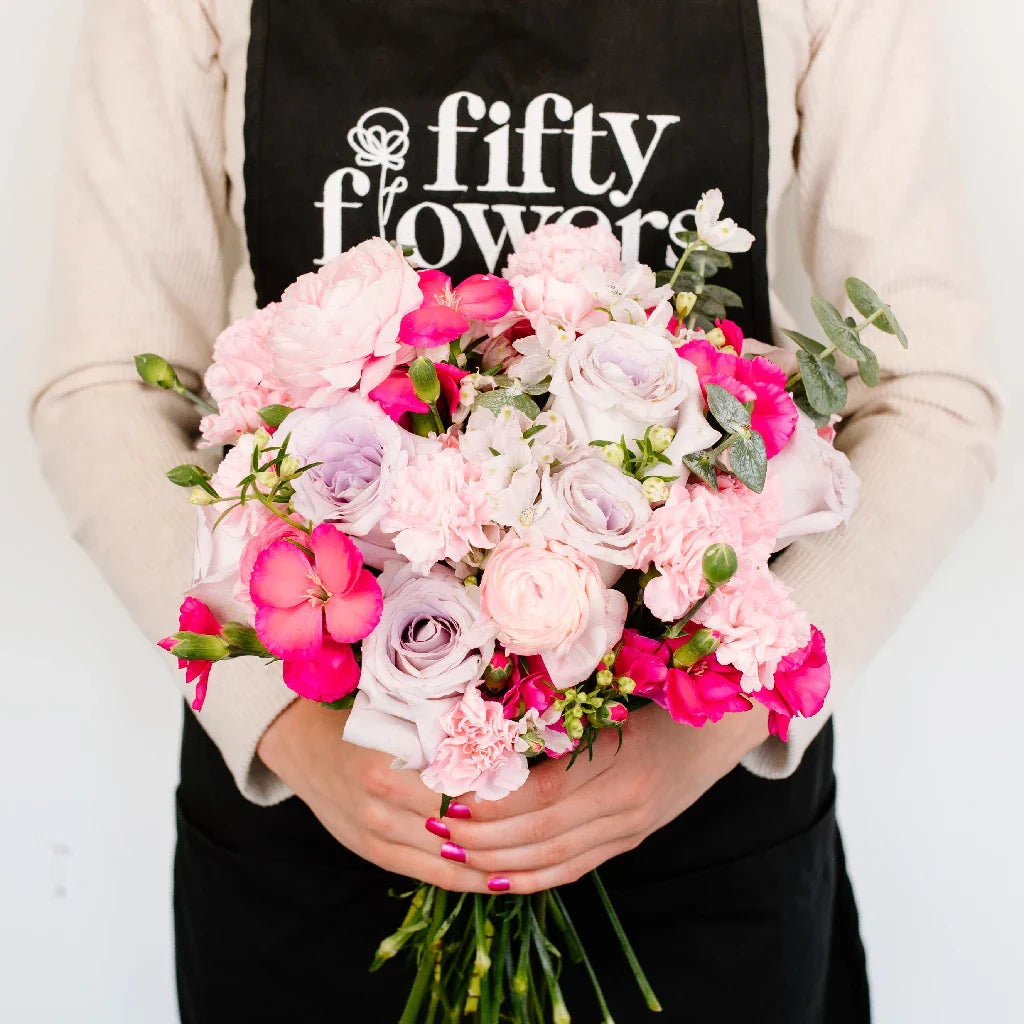 FiftyFlowers Dreamy Pink Garden Bouquet Bar Flower Kit - view 4