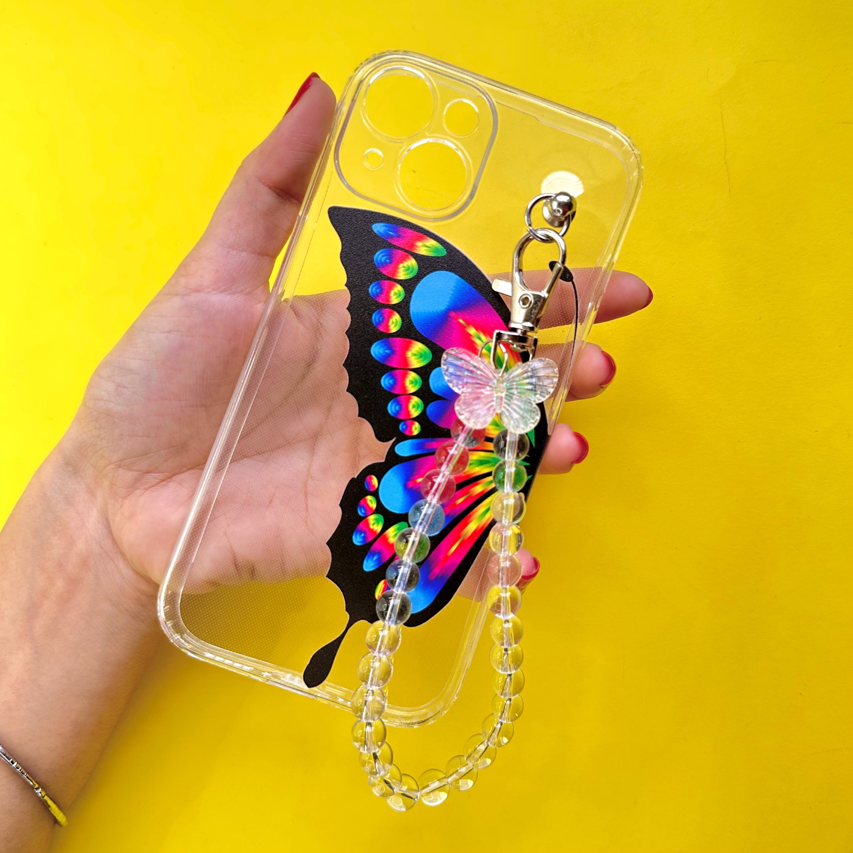Casebasket LumoWing Transparent Pearlfly Fall Chain Phone Cover
