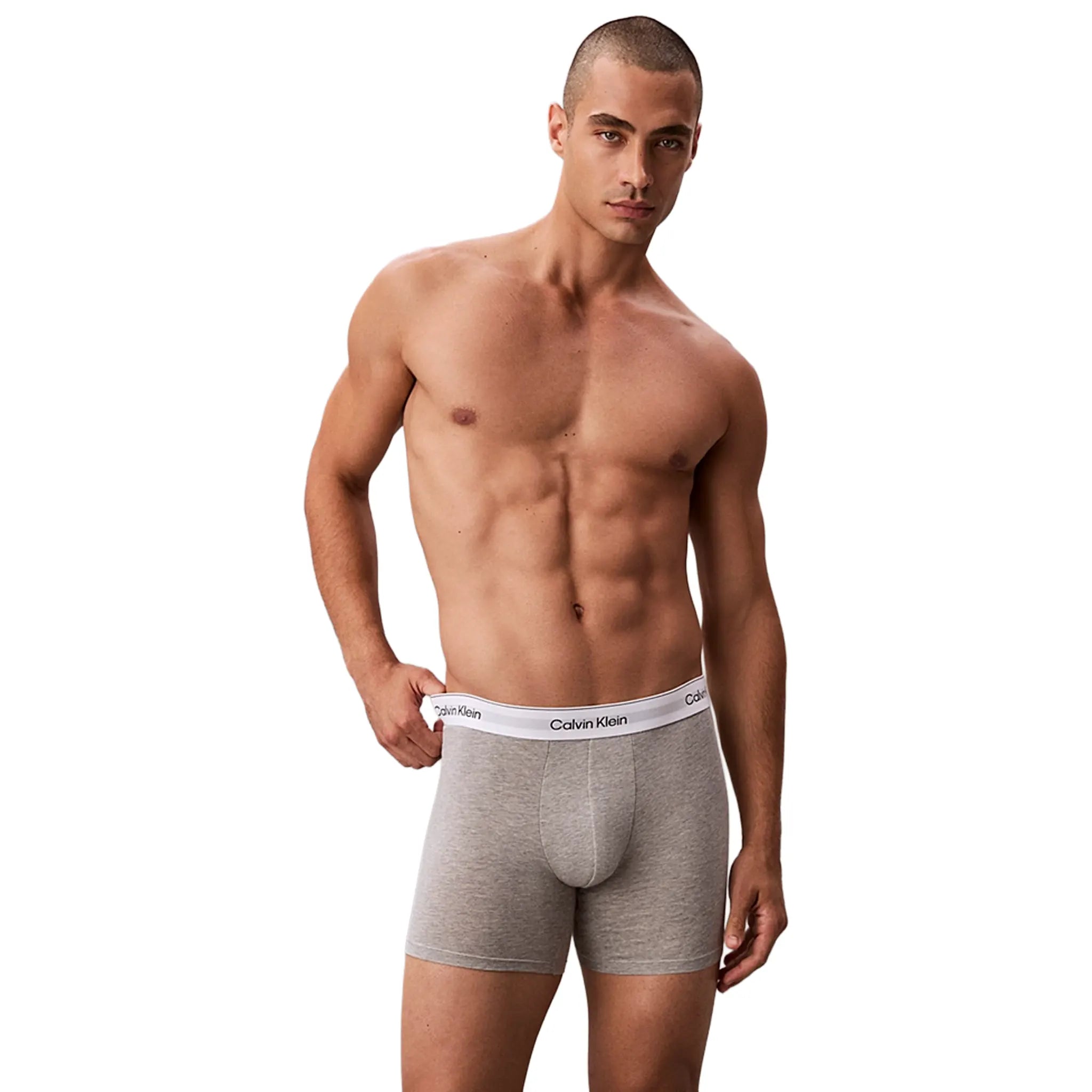 Calvin Klein White Black Grey Boxer Briefs Three Pack - view 2