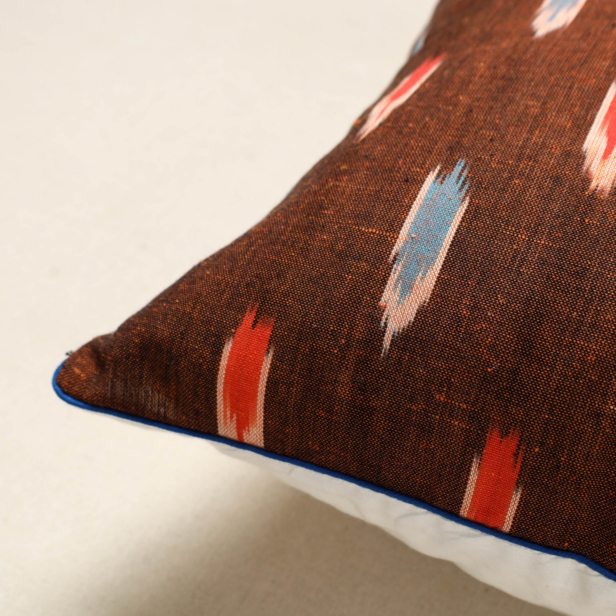 SOUTH KARGHA Brown - Pochampally Ikat Cotton Cushion Cover (16 x 16 in) 21 - view 2