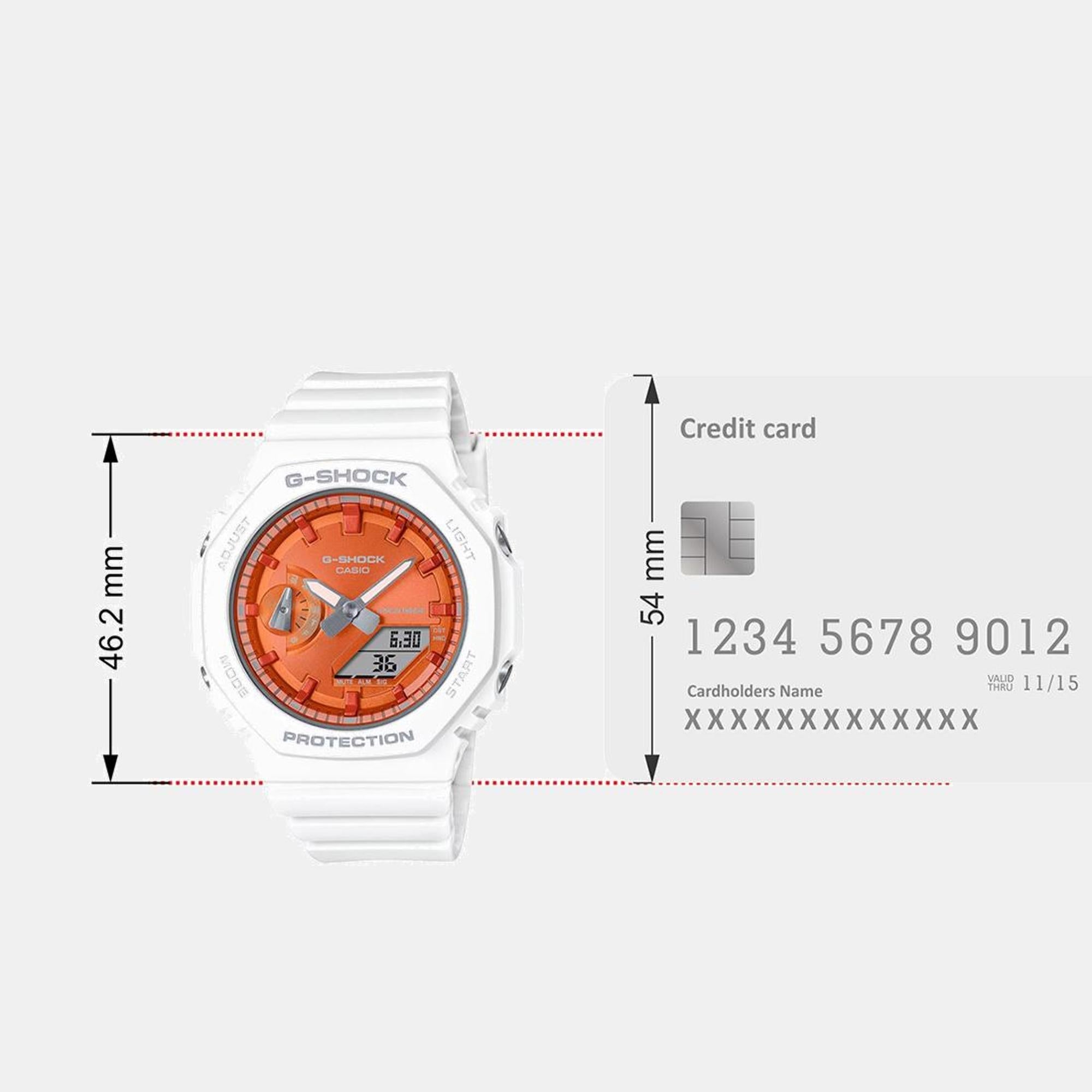 Casio G-Shock Women Quartz Orange Dial Analog-Digital Resin Watch G1491 - view 8
